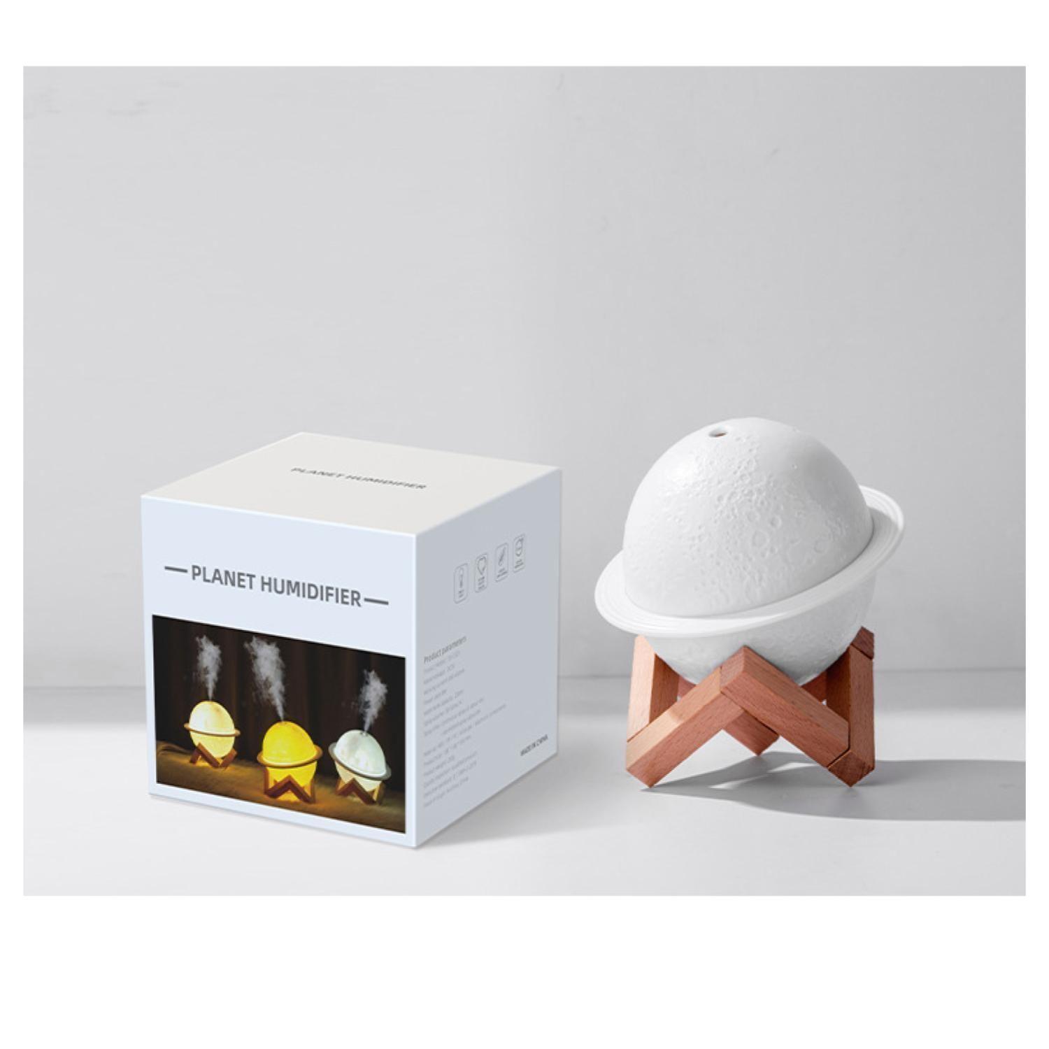 Humidificador Difusor De Aire Lampara Luna 3D 300ml-4