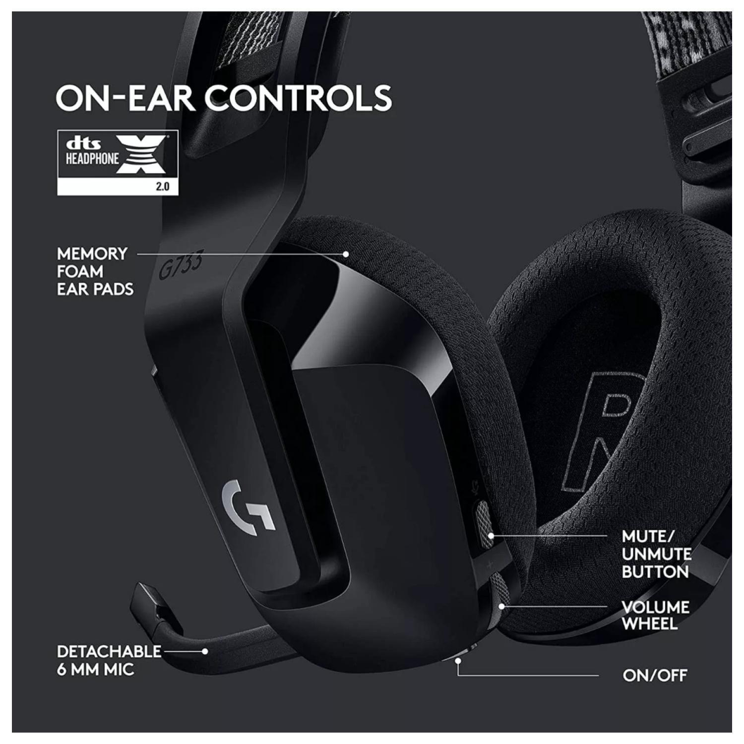 Audifono Gamer Inalambrico RGB Lightspeed Negro G733-4