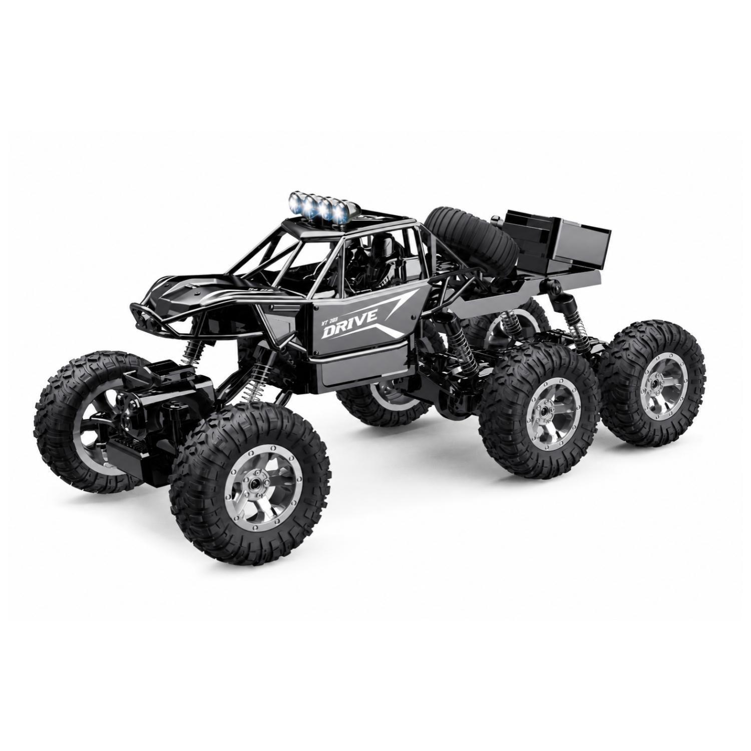 Juguete Auto A Control Remoto 6x6 1 12 Luces LED Infantil-0
