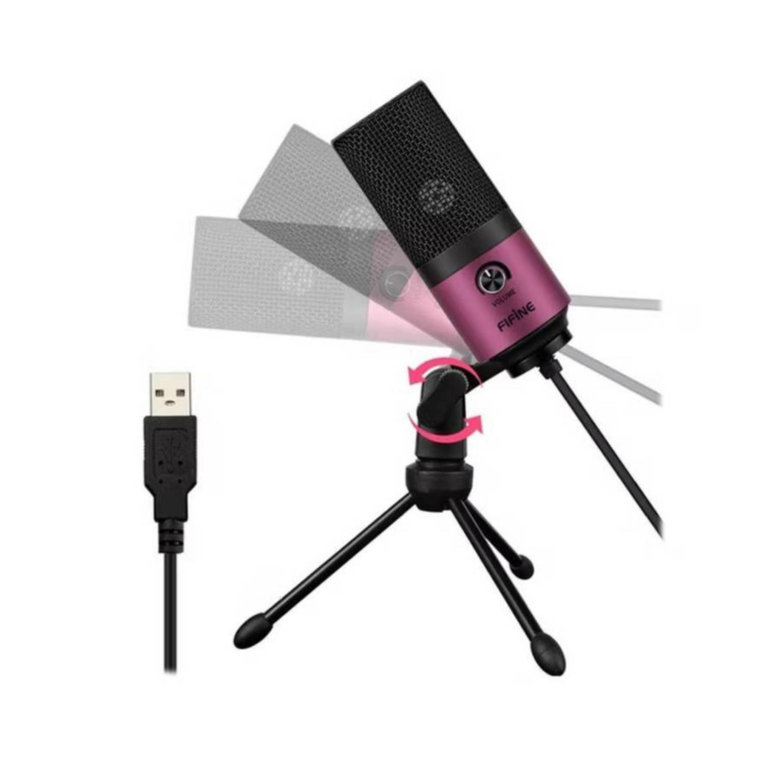 Microfono Condensador USB Sonido Profesional K669R Fifine-2