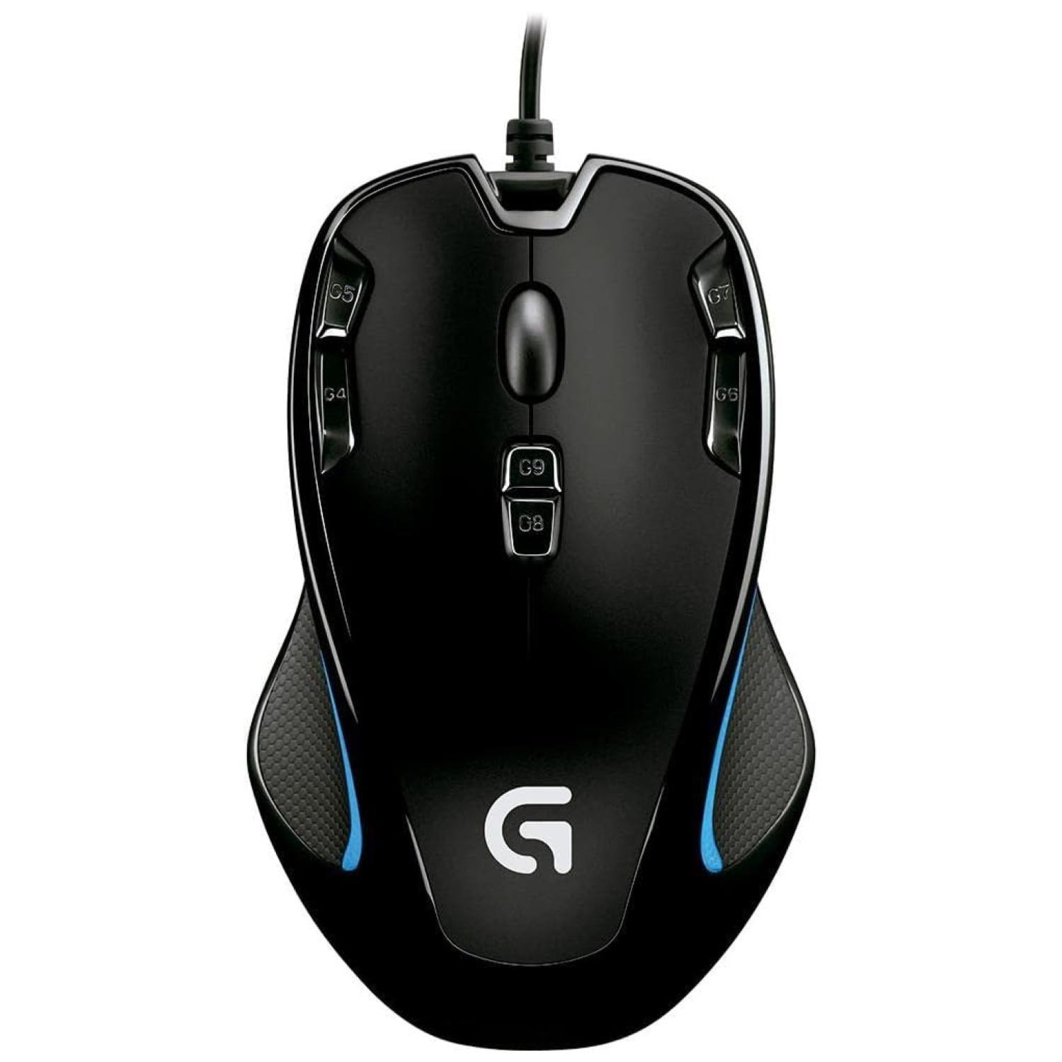 Mouse Gamer 9 Botones Alambrico G300 Negro-1
