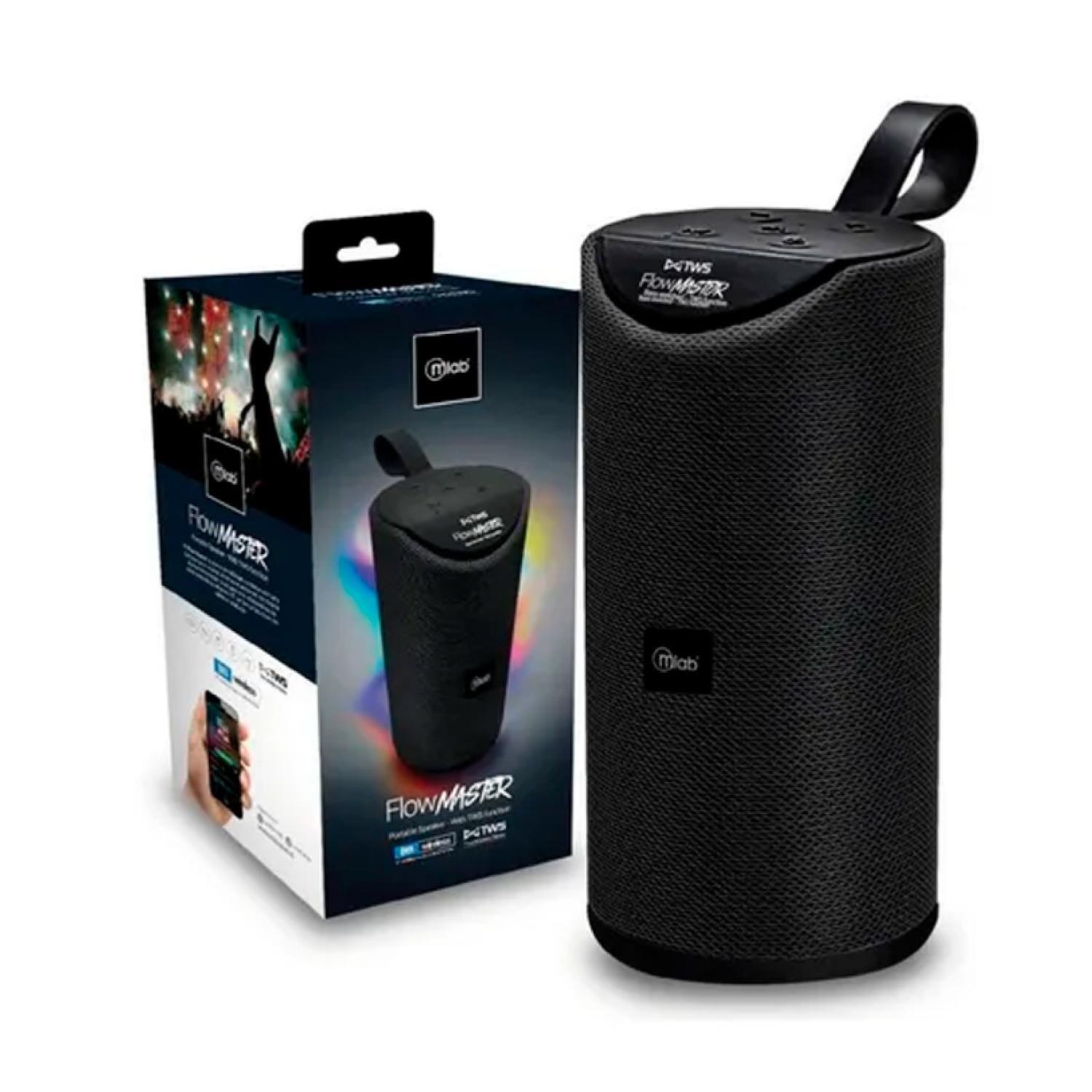 Parlante Bluetooth 20W Recargable Negro Flow Master Mlab-3
