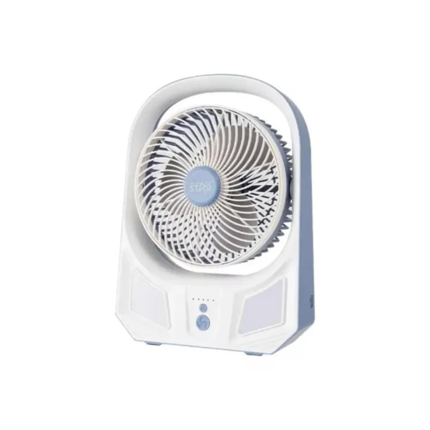 Ventilador De Mesa Recargable Luz LED 32x23cm ST-4063-0