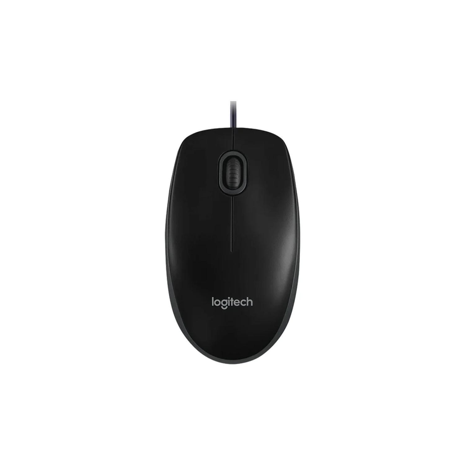Kit Teclado Y Mouse USB Alambricos Negro MK120-2