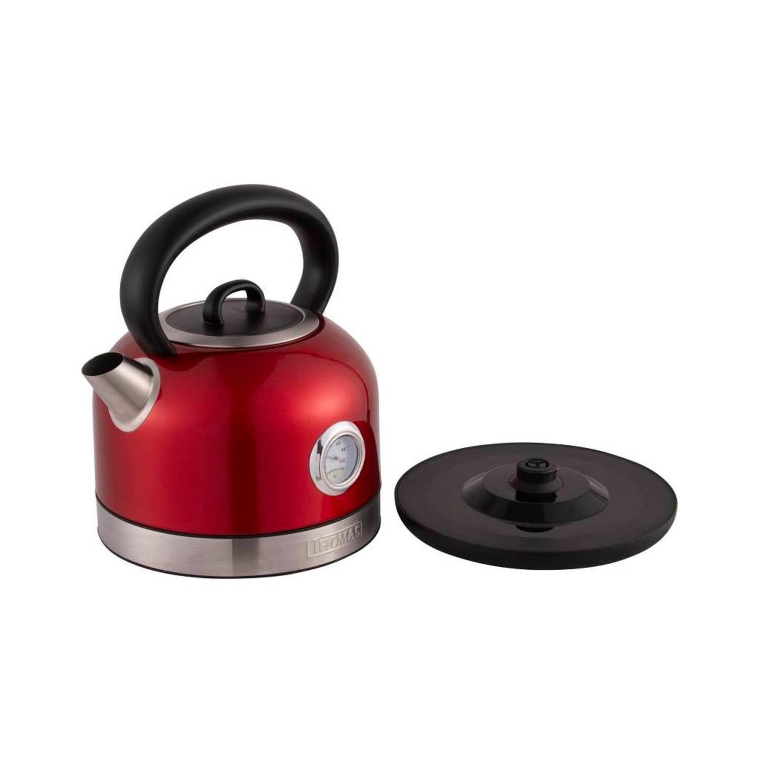 Hervidor Electrico Vintage 1.7L 2200W Rojo TH-6505RT Thomas-2