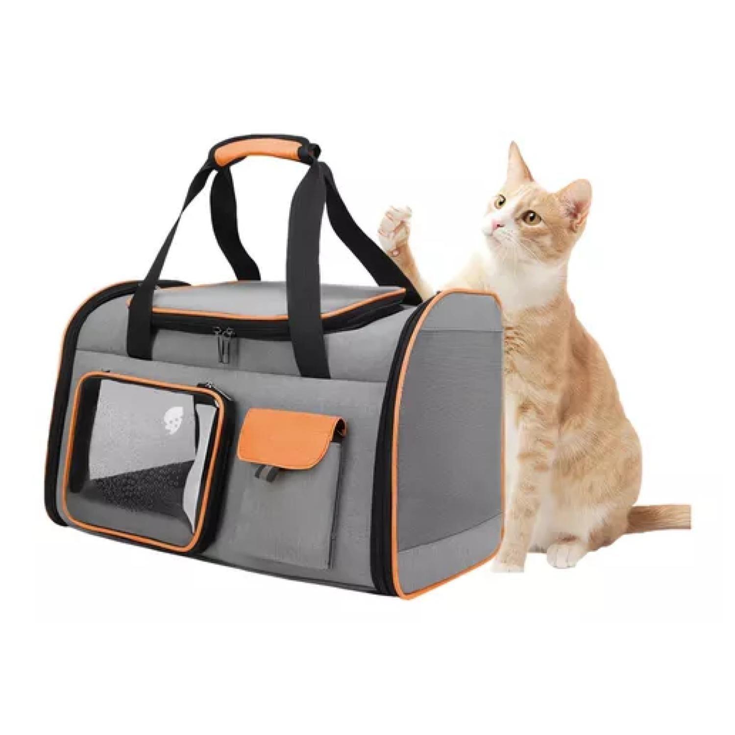 Bolso Transportador De Gato Mascota 51x30x34cm-1
