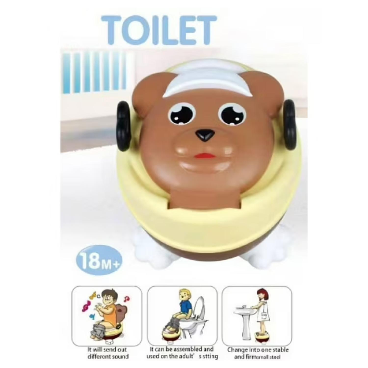 Pelela Bacinica Con Luces Y Musica Oso Cafe Infantil-2