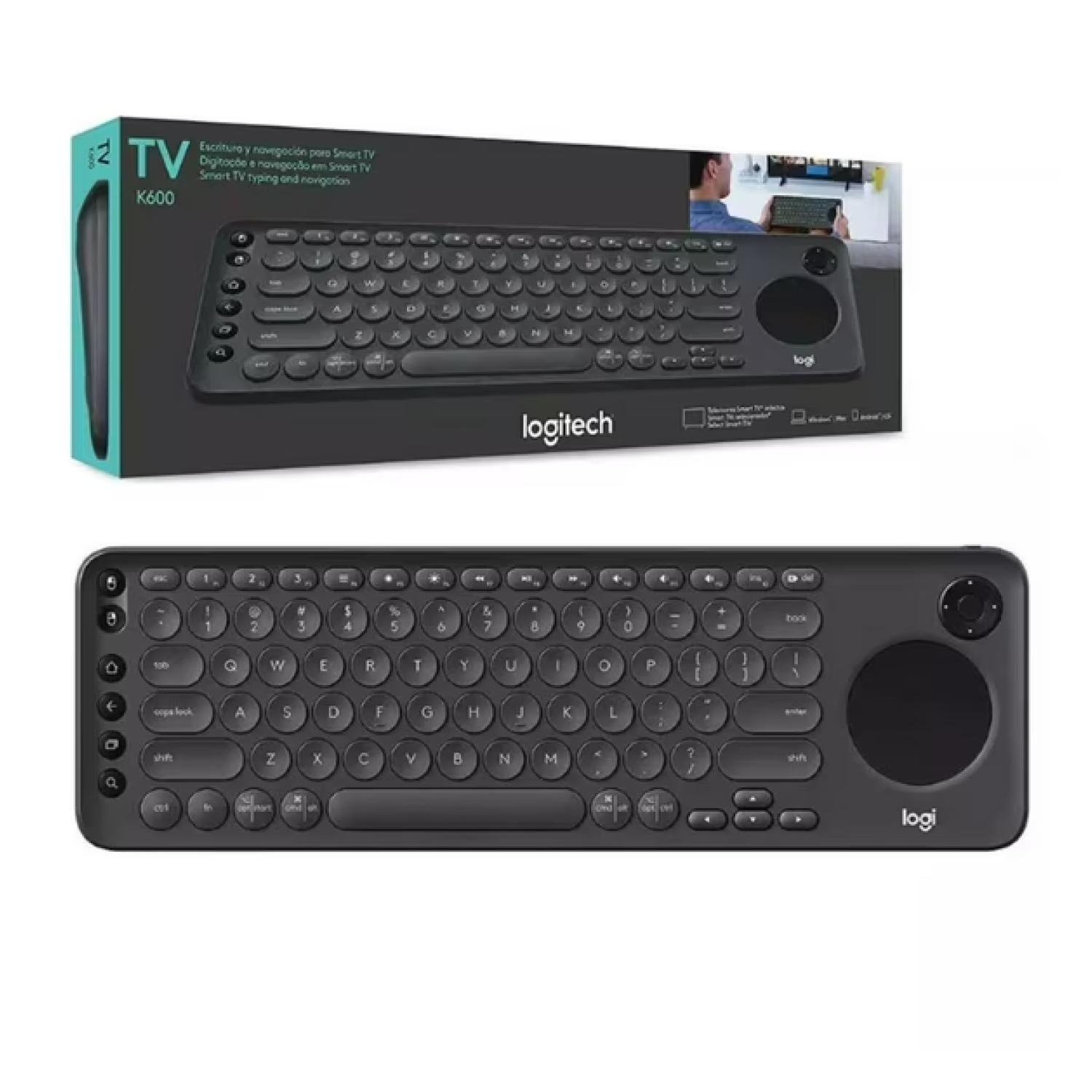 Teclado Inalambrico Slim USB Con TouchPad Negro K600 Logitech-3