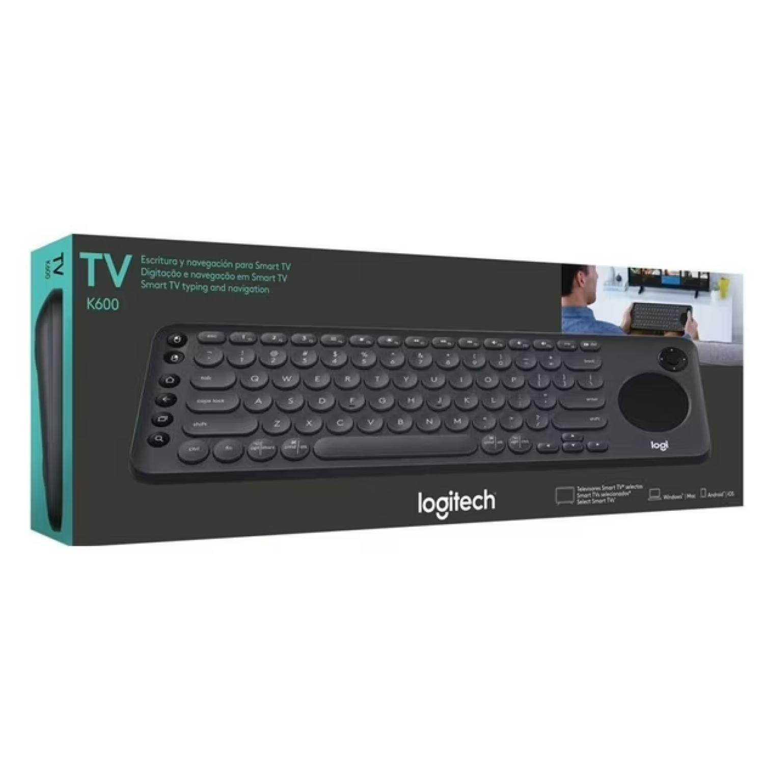 Teclado Inalambrico Slim USB Con TouchPad Negro K600 Logitech-4