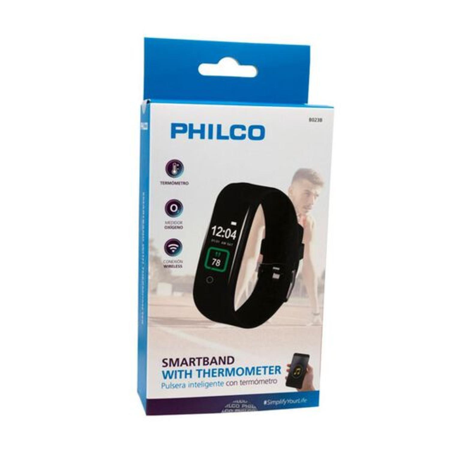 SmartBand Bluetooth Touch Podometro Negro Philco-2