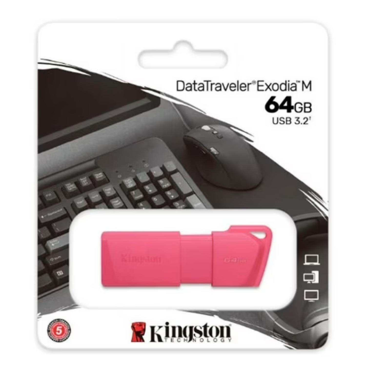 Pendrive USB 3.2 64Gb Rosado DTXM Neon-3