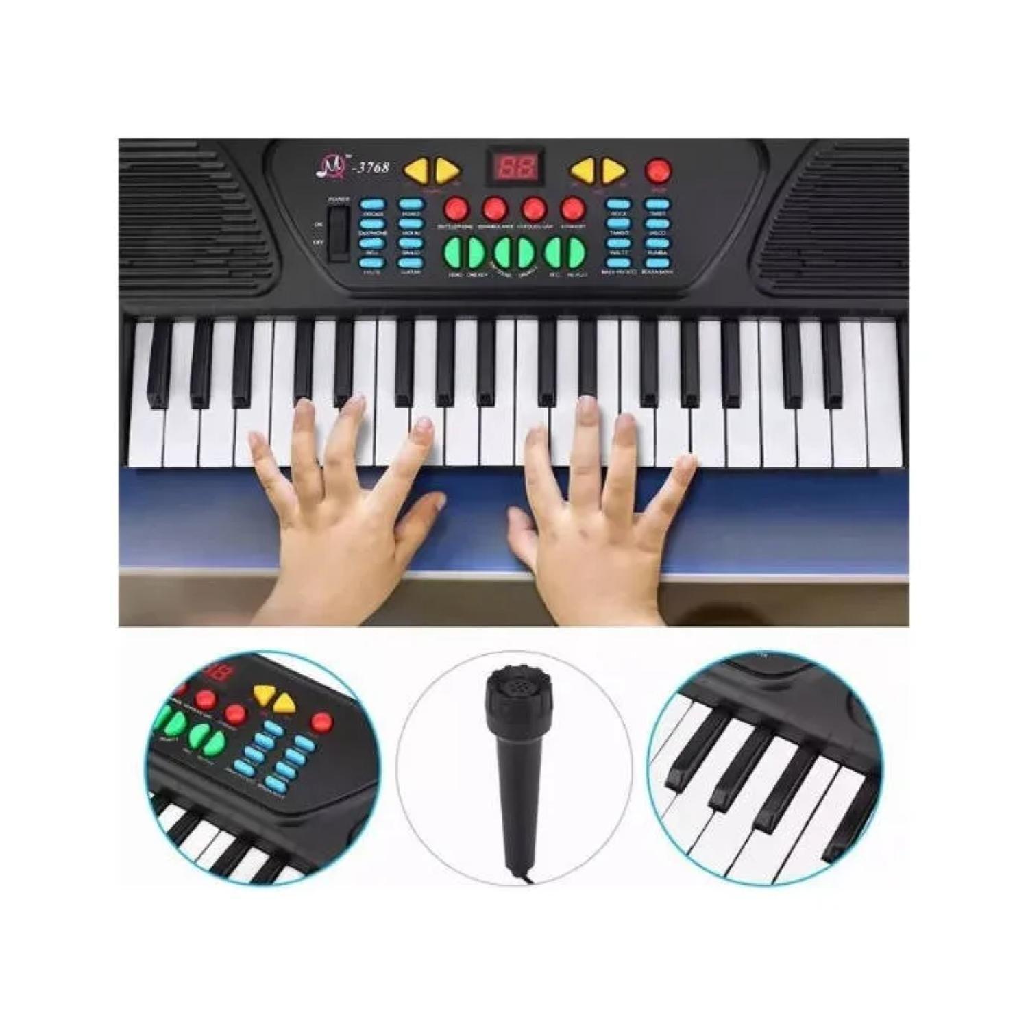 Juguete Piano Teclado Musical Con 37 Teclas Sonidos Infantil-2