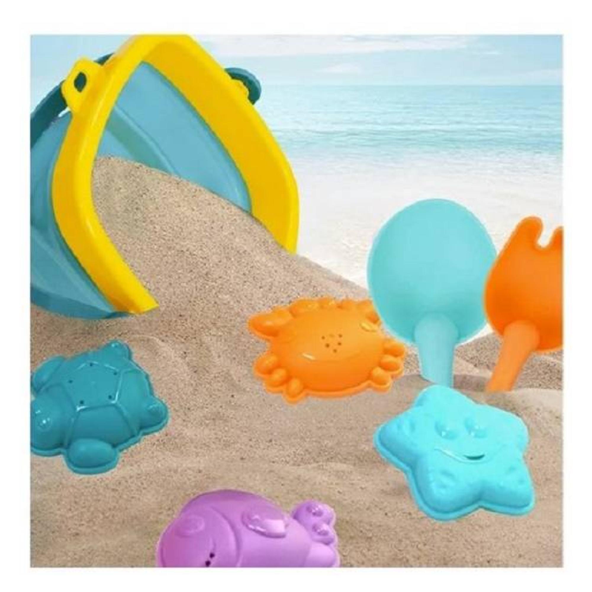 Juguete Balde De Playa Plegable Con Accesorios Huanger-2