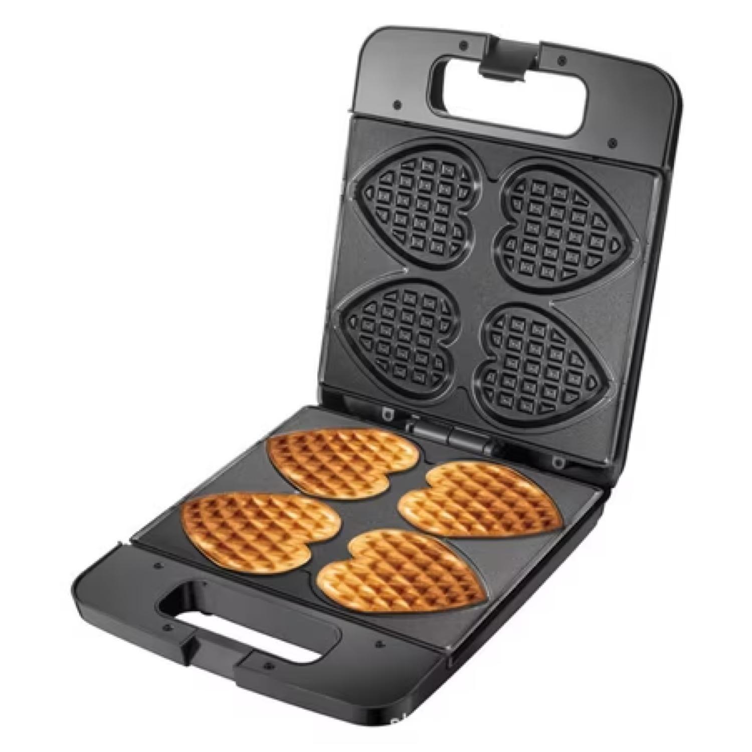 Maquina Para Waffles Corazon 4 Waffles 1400W R530-1