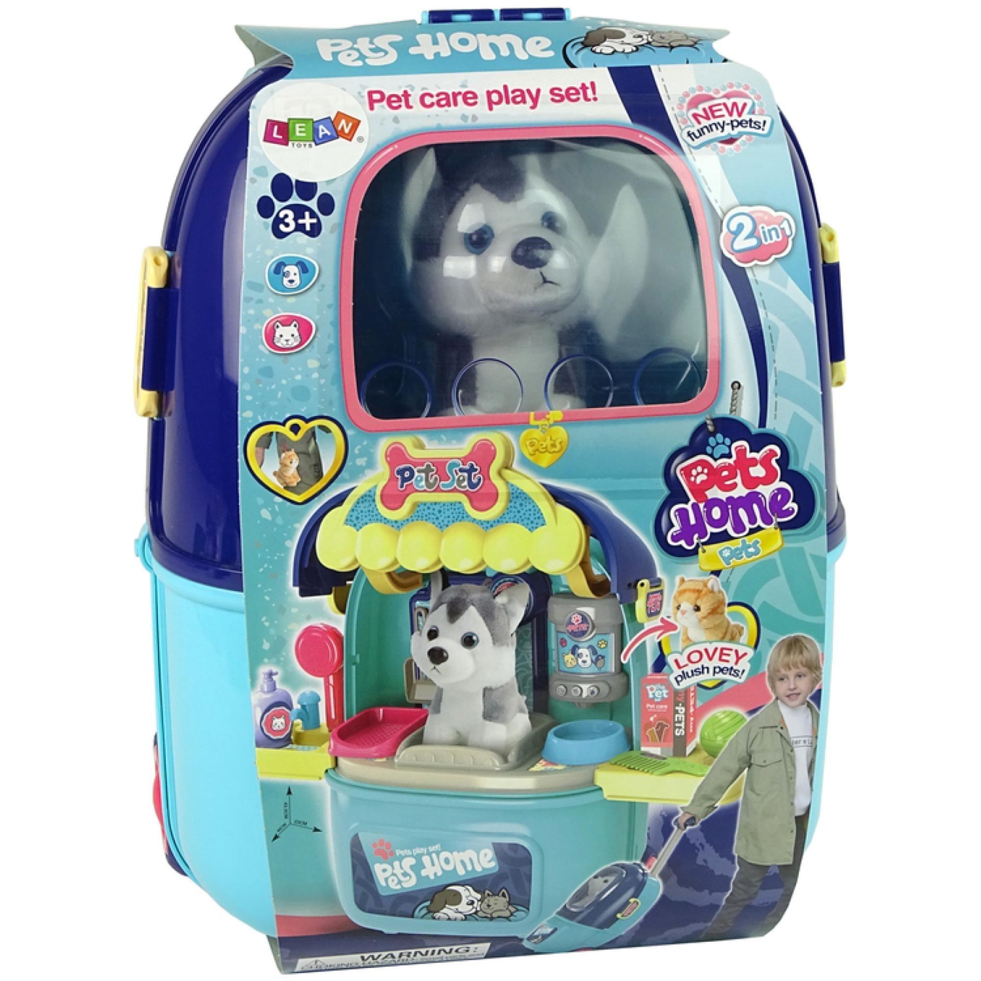 Juguete Set Maleta Con Mascota Y Accesorios 42Cm Azul-3
