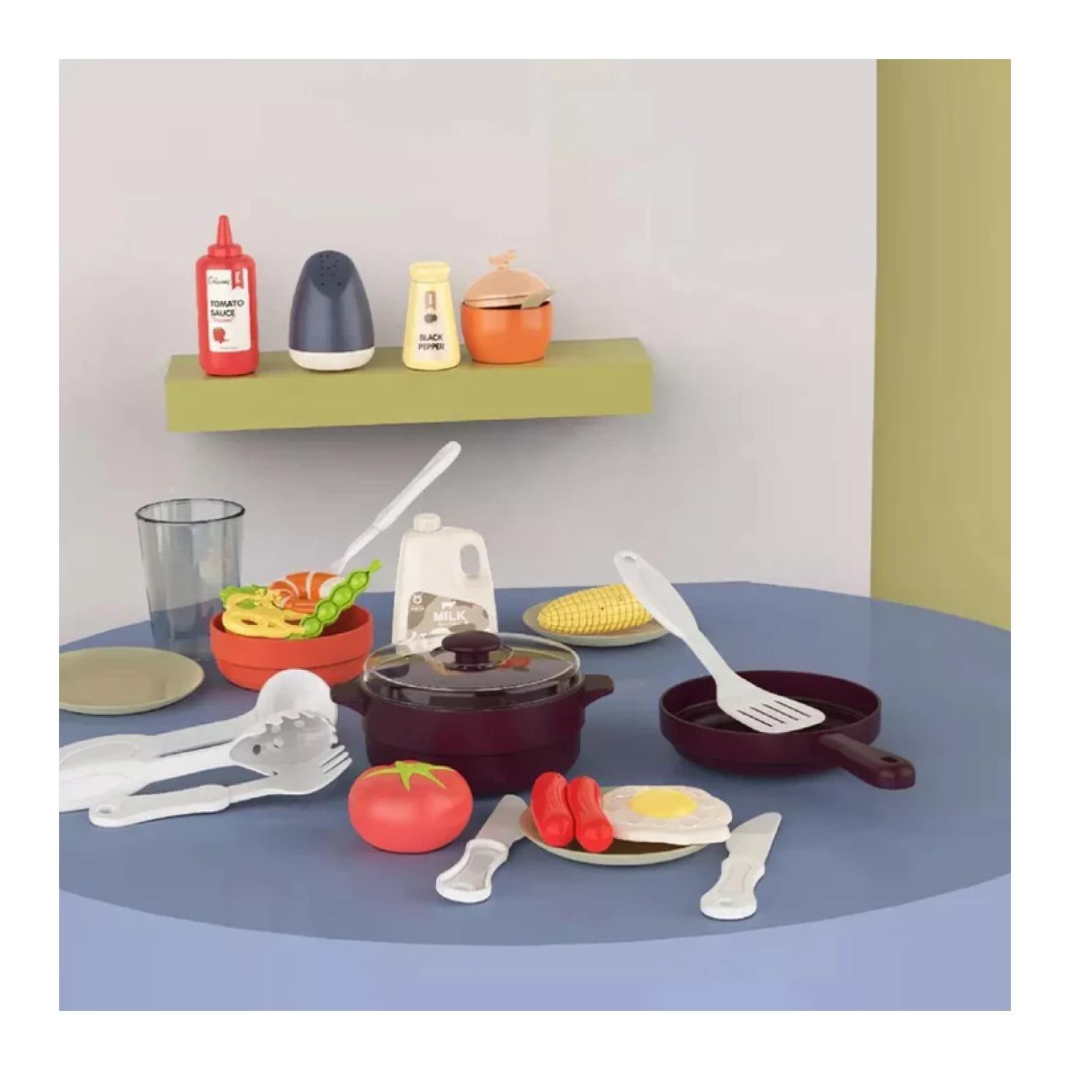 Juguete Cocina Moderna 47 Piezas 63x45x22cm Rosado Infantil-4