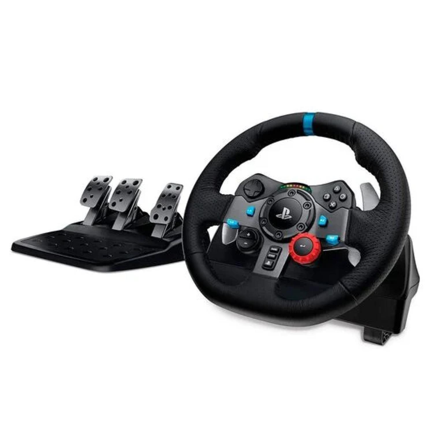 Volante Gamer Con Pedales USB Play Station Y PC Negro G929 Logitech-3