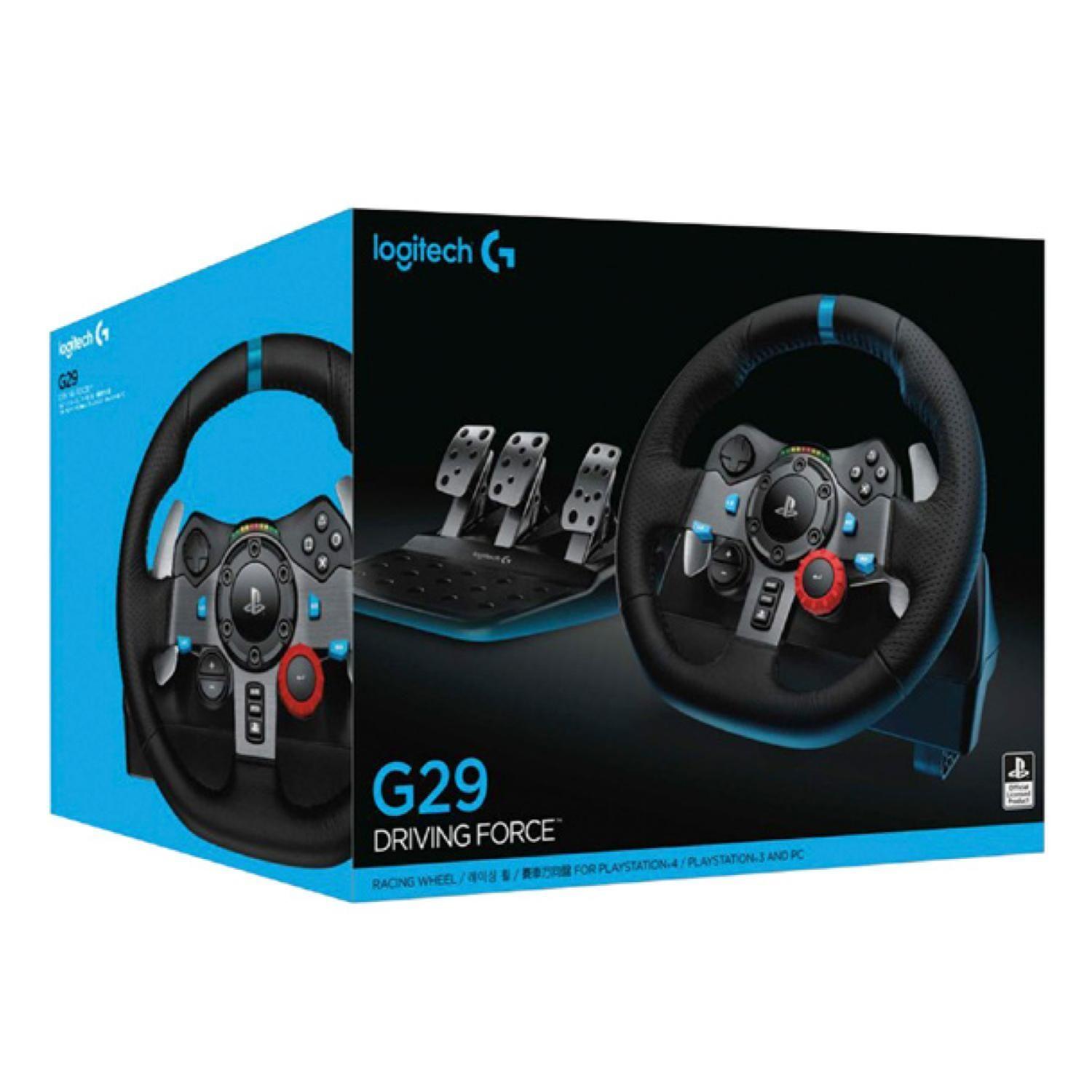Volante Gamer Con Pedales USB Play Station Y PC Negro G929 Logitech-4