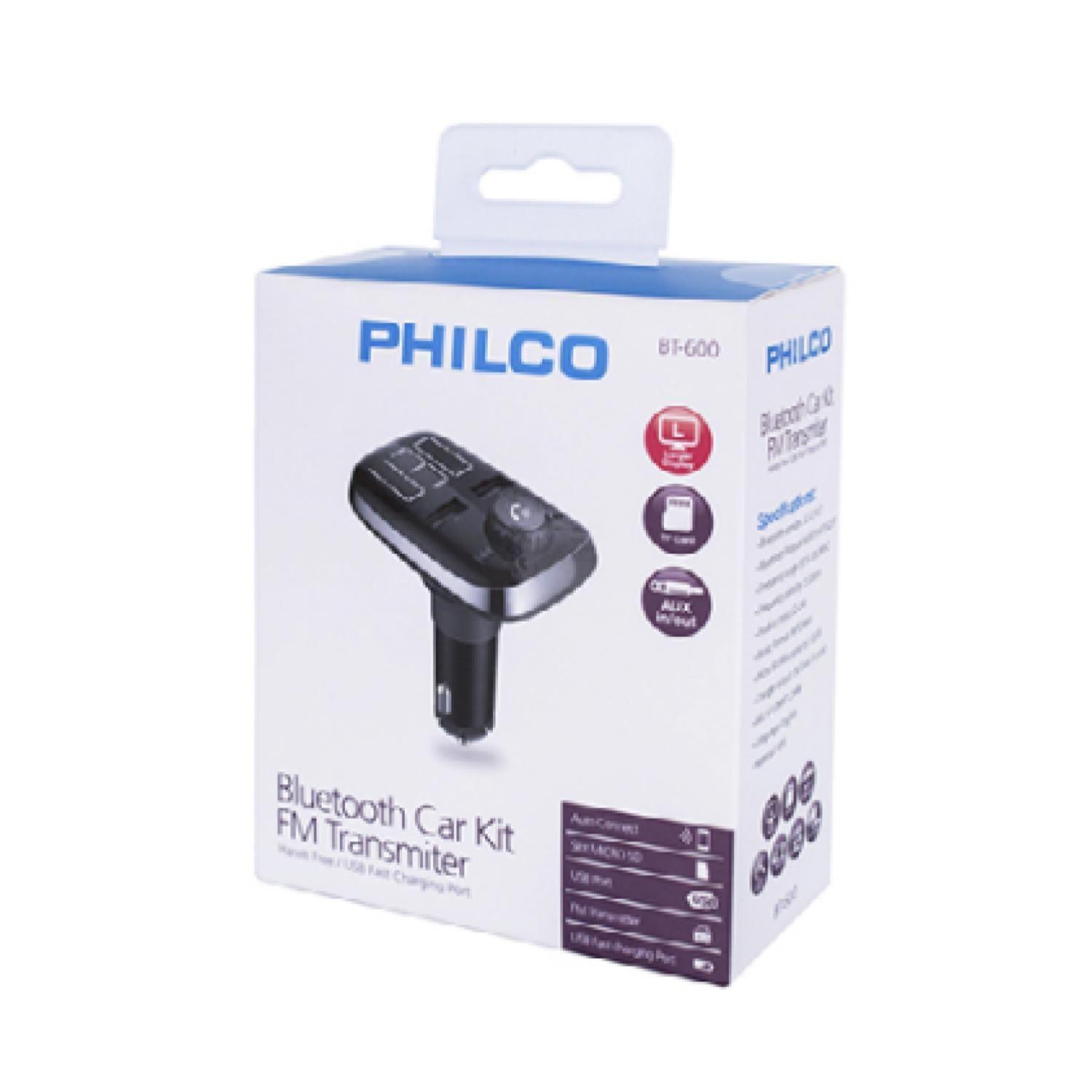 Transmisor Bluetooth Fm Sd USB Manos Libres Philco-1