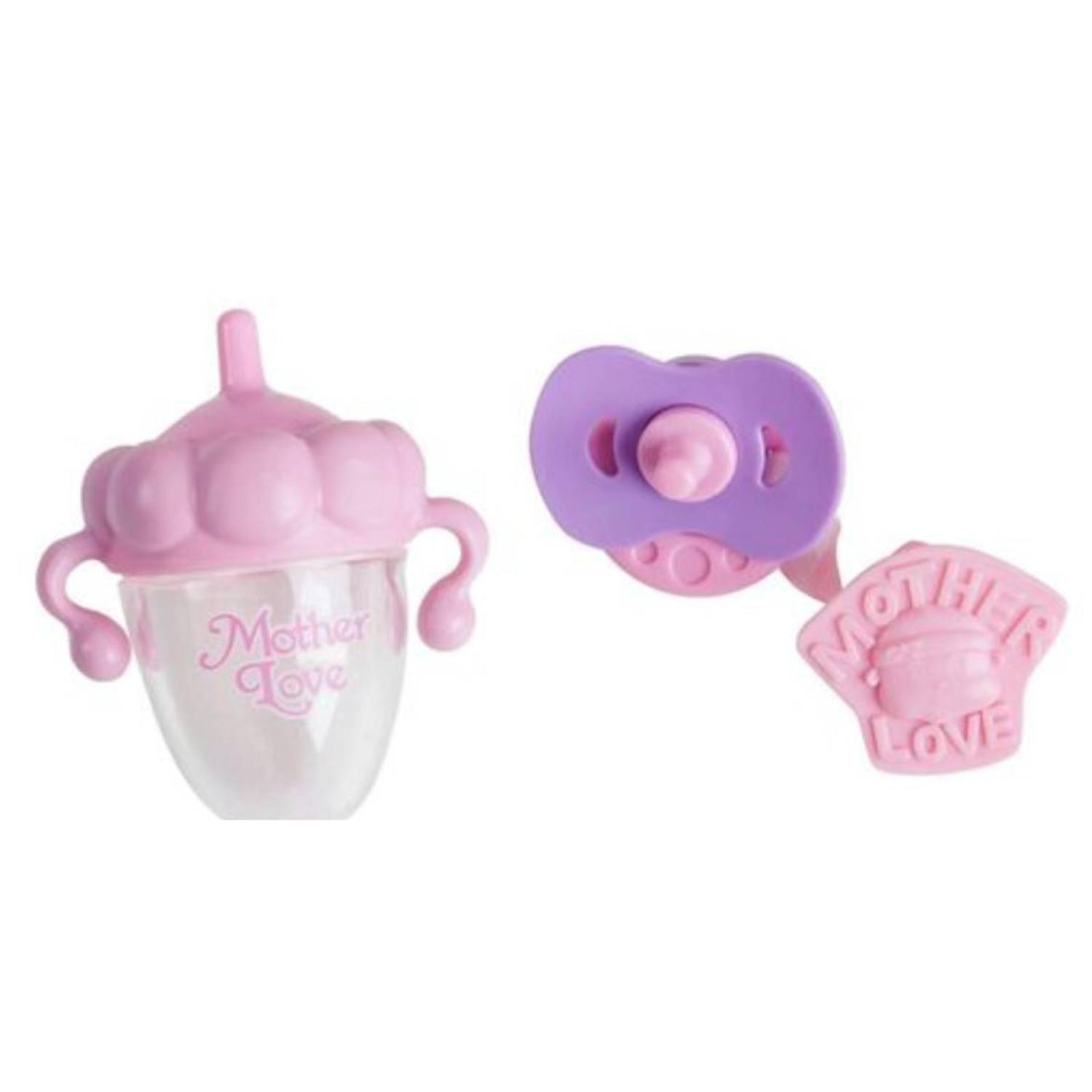 Juguete Muñeca Bostecitos Caritas Con Accesorios Rosado-1