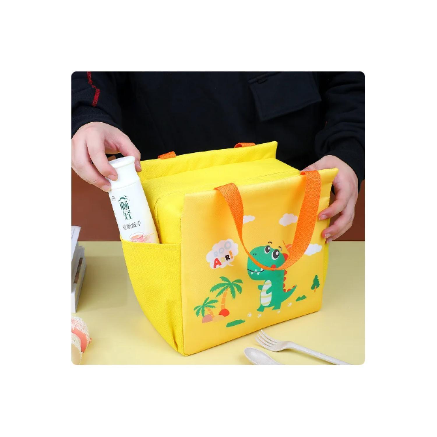 Lonchera Bolsa Termica 23x13x19cm Amarilla-2