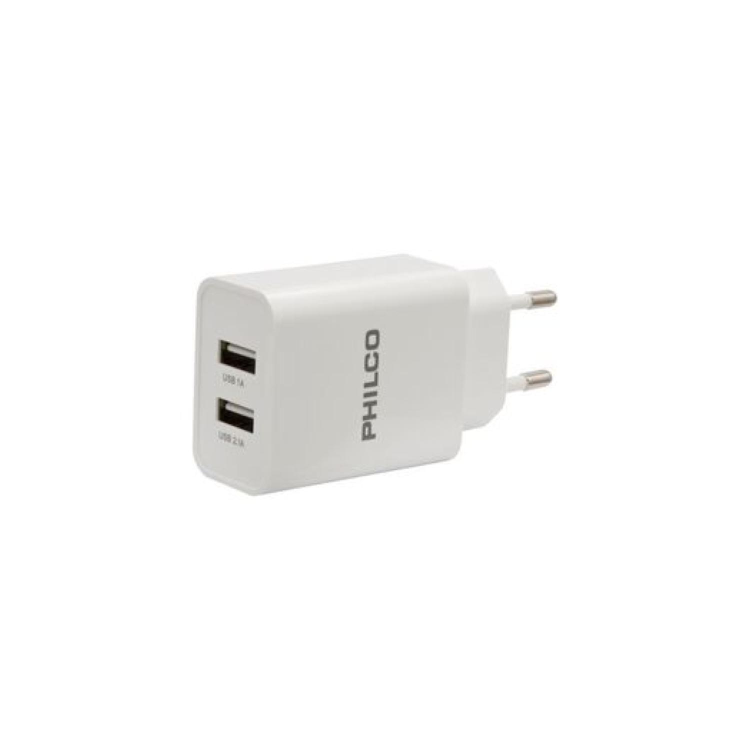 Cargador De Pared USB Tipo C Carga Rapida Blanco Philco-2