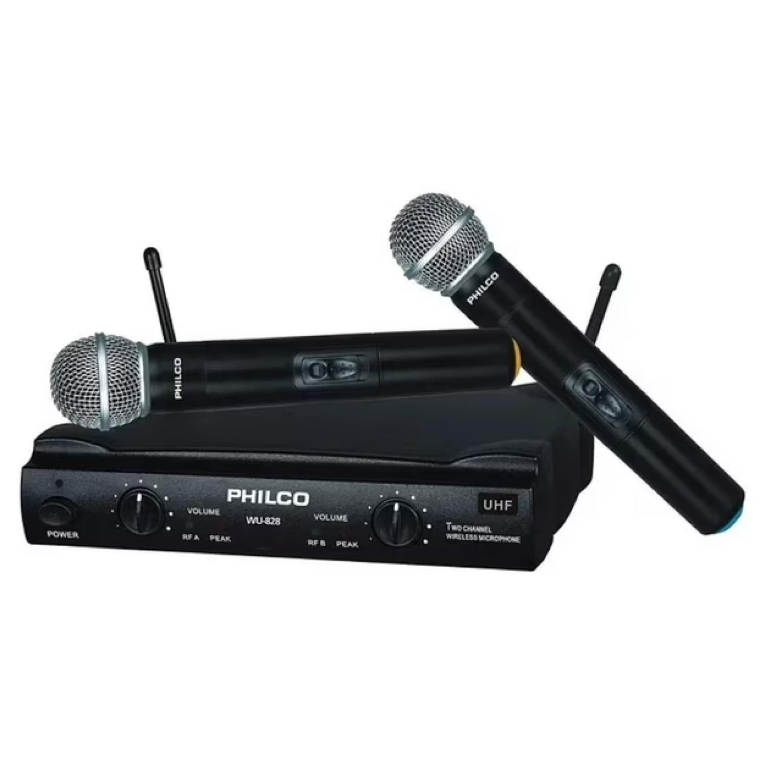 Pack 2 Microfonos Inalambricos UHF 2 Canales WU828-1