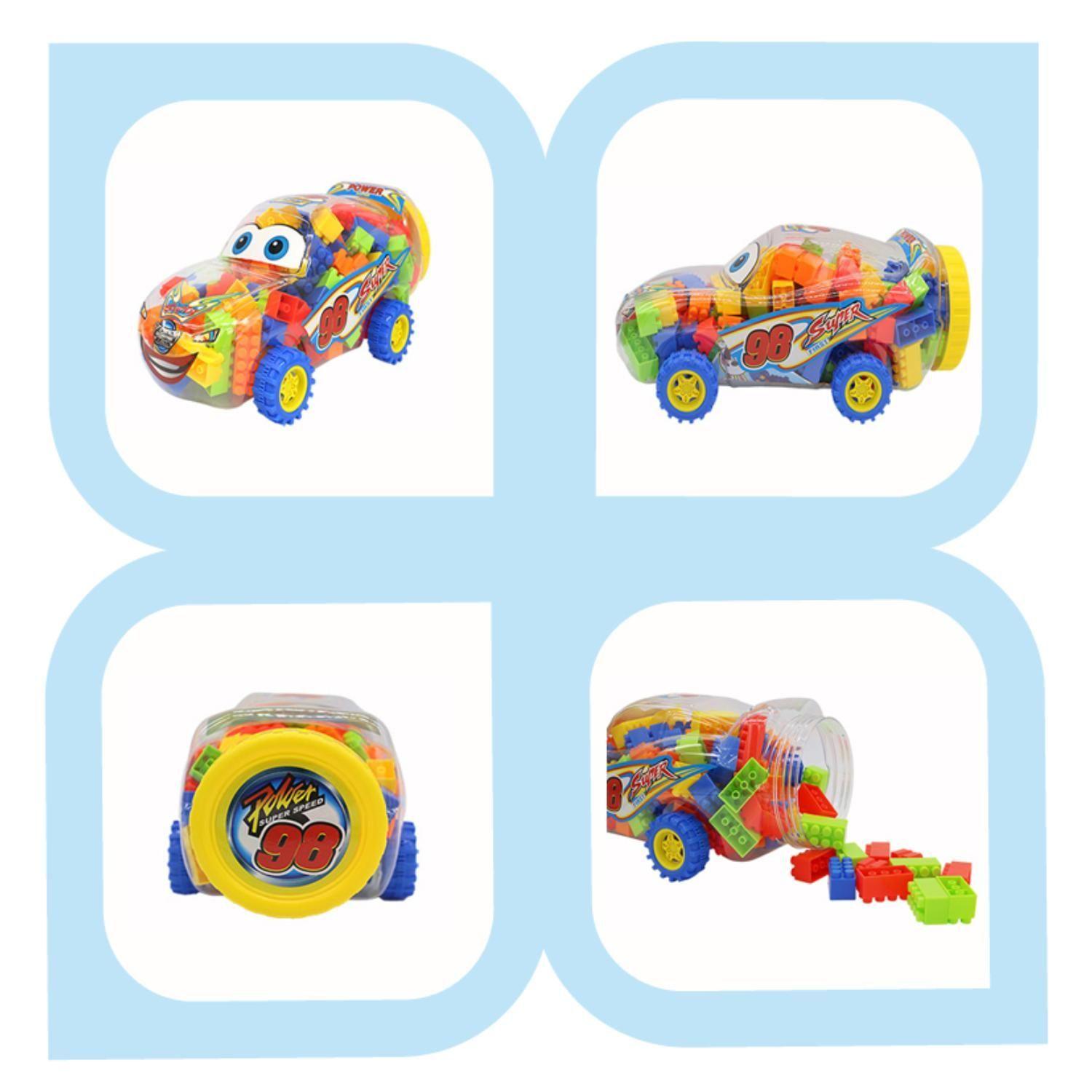 Juguetes Bloques De Construccion En Auto Portatil Infantil-3