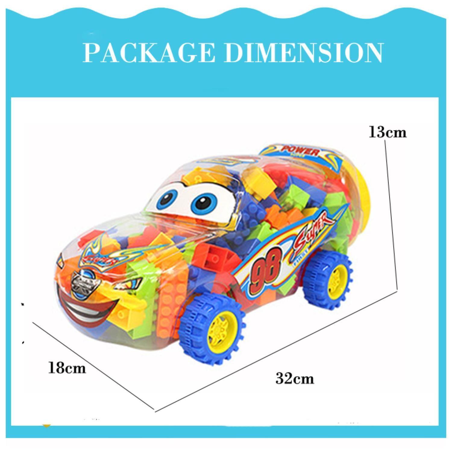 Juguetes Bloques De Construccion En Auto Portatil Infantil-5