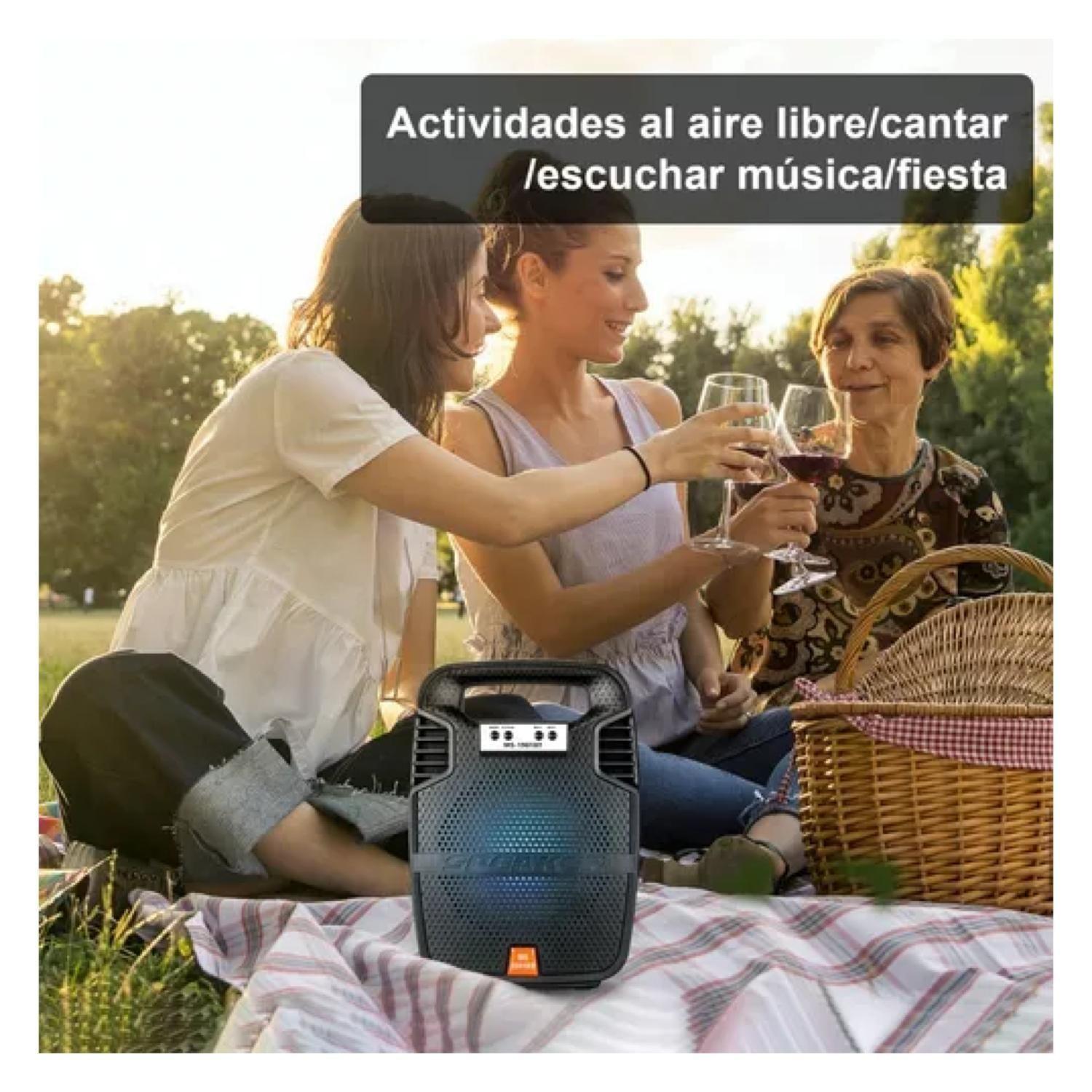Parlante Portatil Bluetooth Recargable 20W Negro MS-1901BT-6