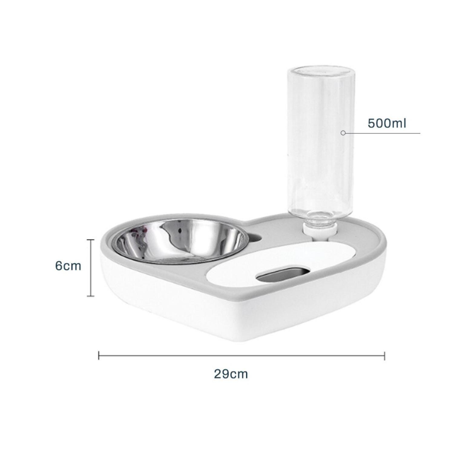 Plato Tazon Comida Para Mascotas Dispensador Agua Automatico-3