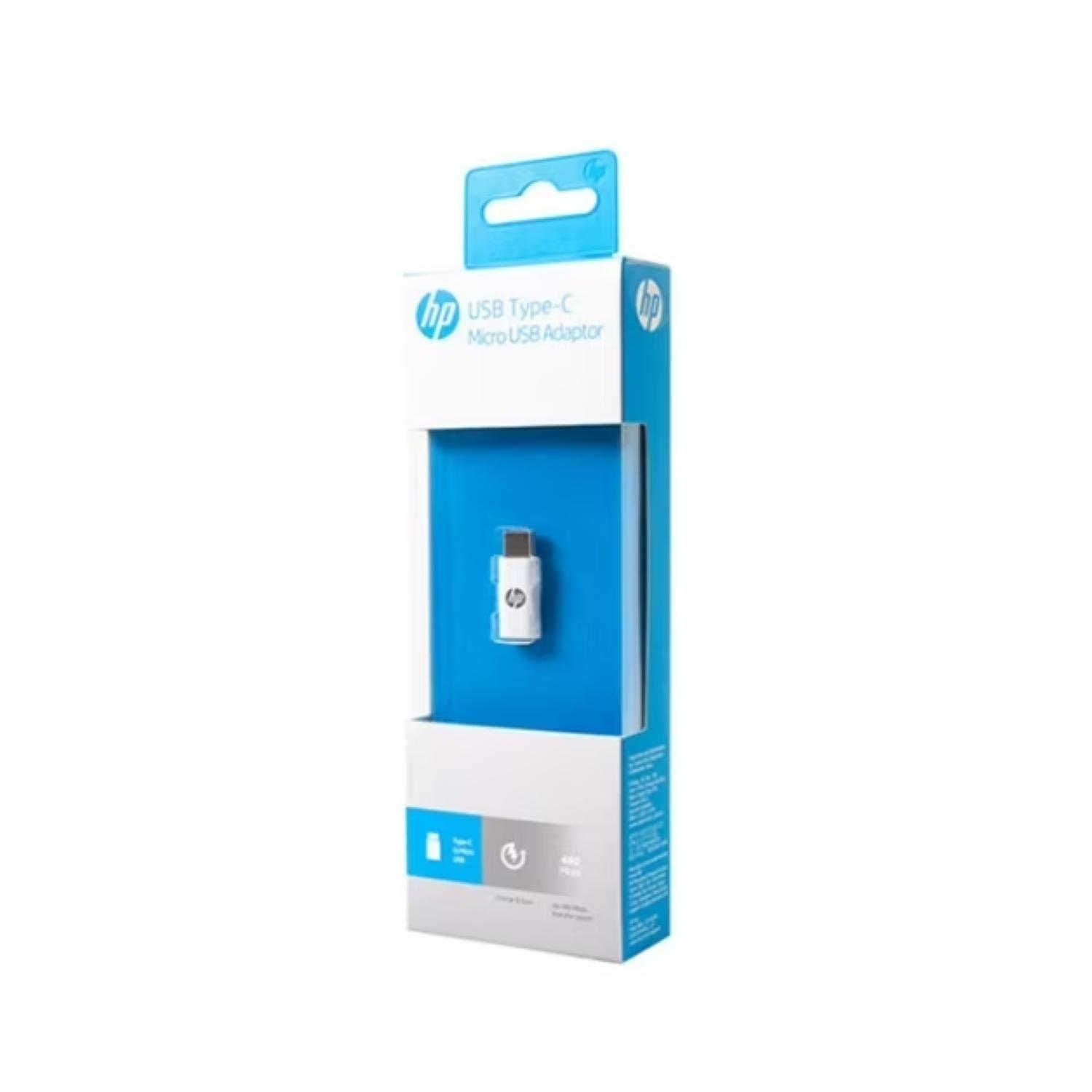 Adaptador Micro USB A USB Tipo C USB 2.0 480Mbps Blanco HP-3
