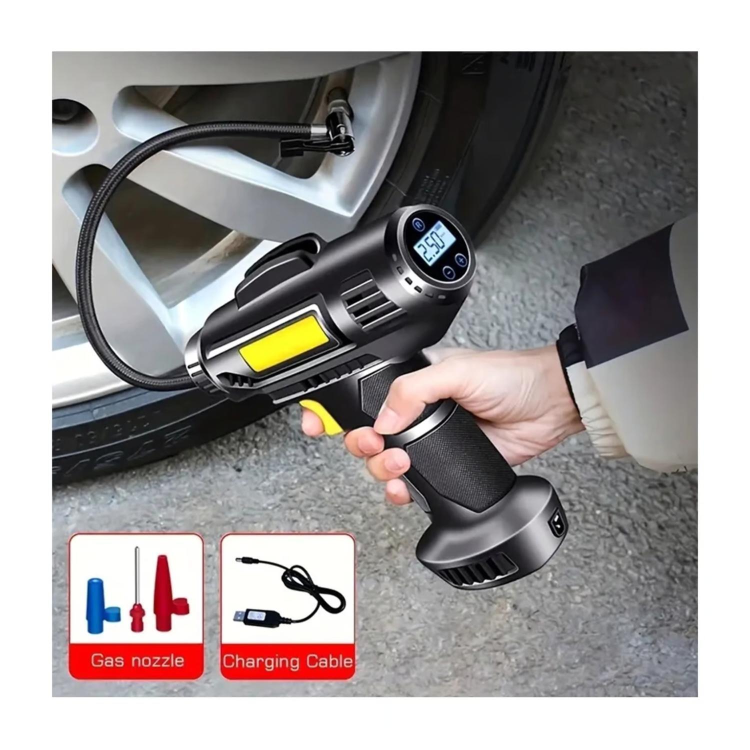 Compresor Inflador De Llantas 150PSI 12V Negro-6