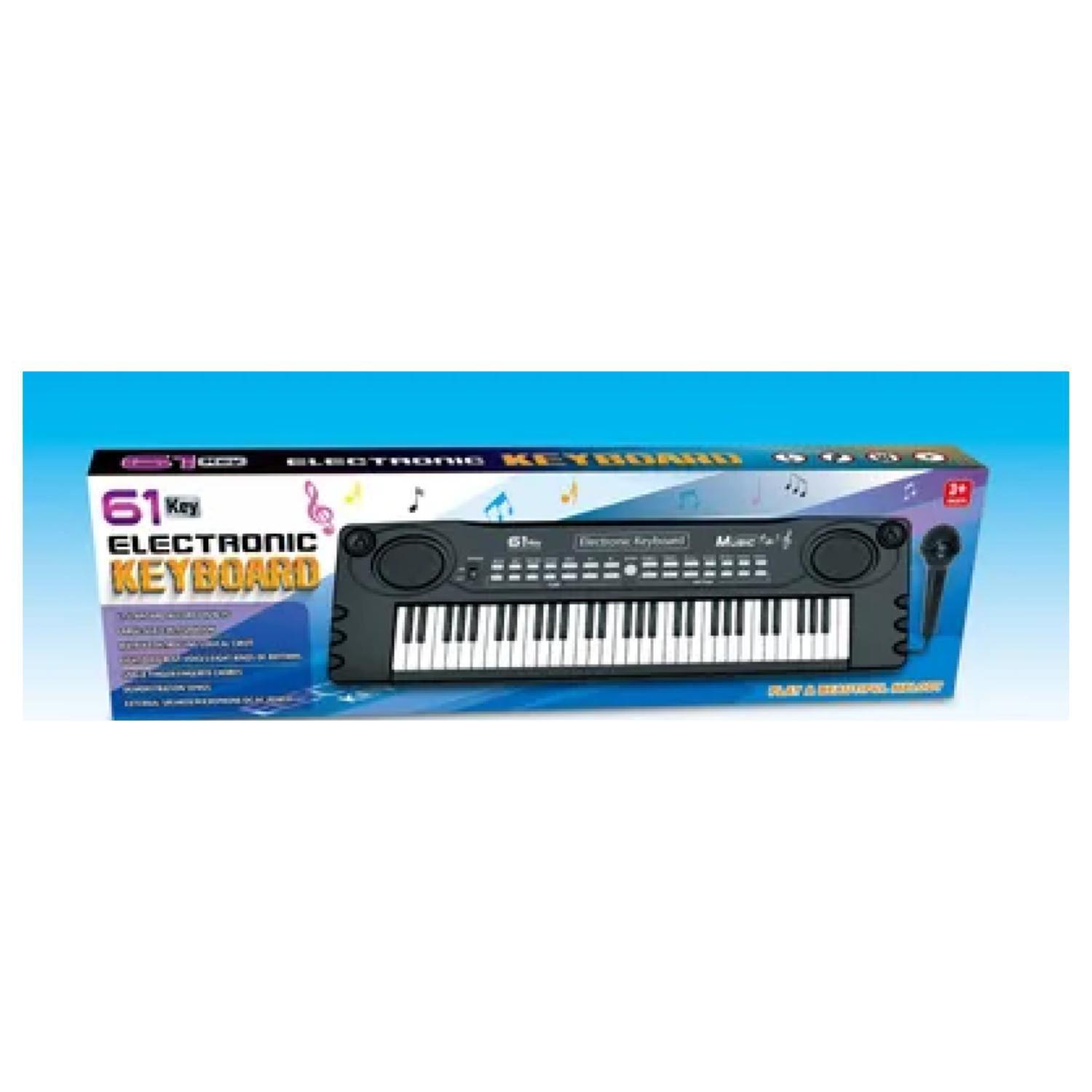 Juguete Piano Teclado Musical Con 61 Teclas Sonidos Mic-2