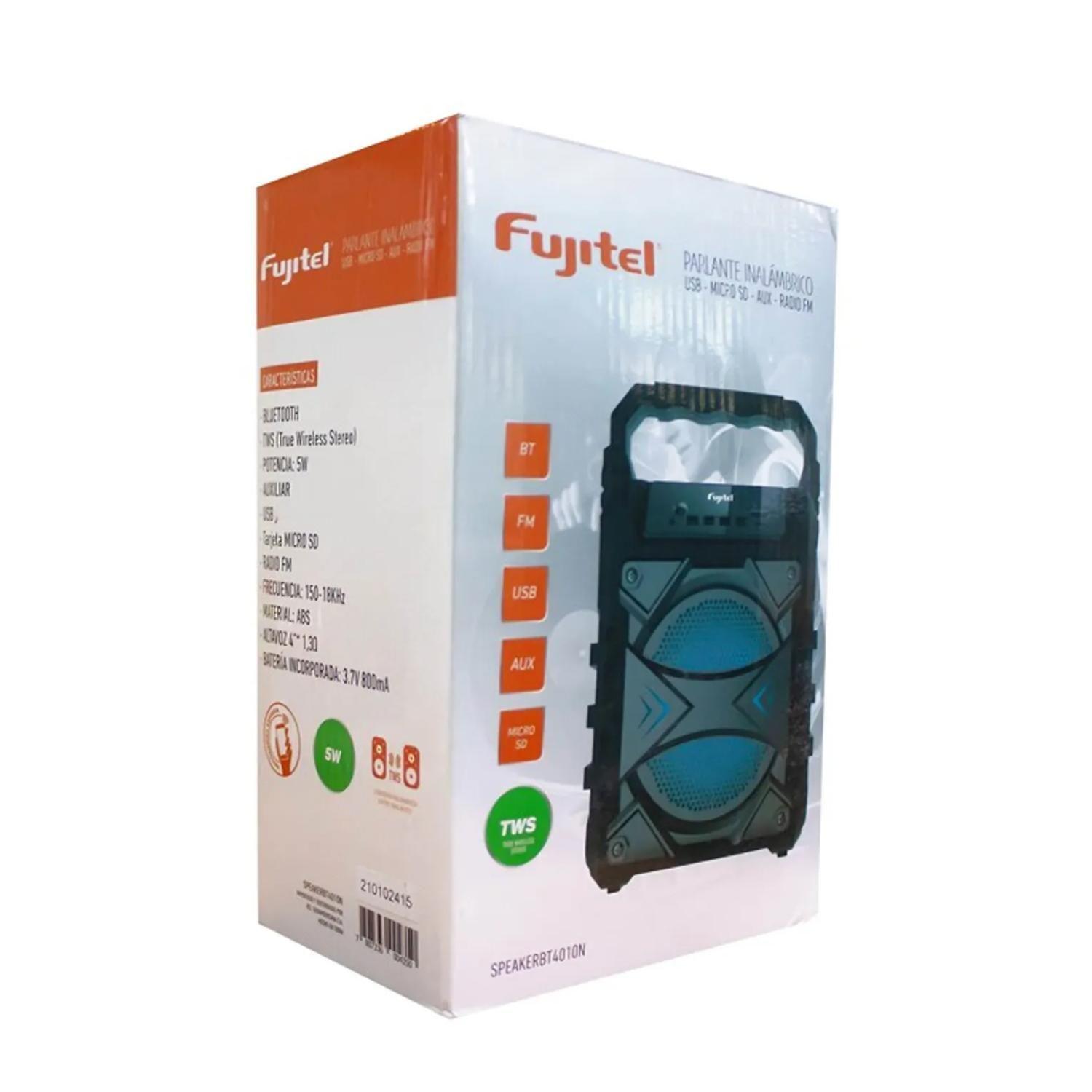 Parlante BLuetooth Recargable 5W Negro 4010N Fujitel-2