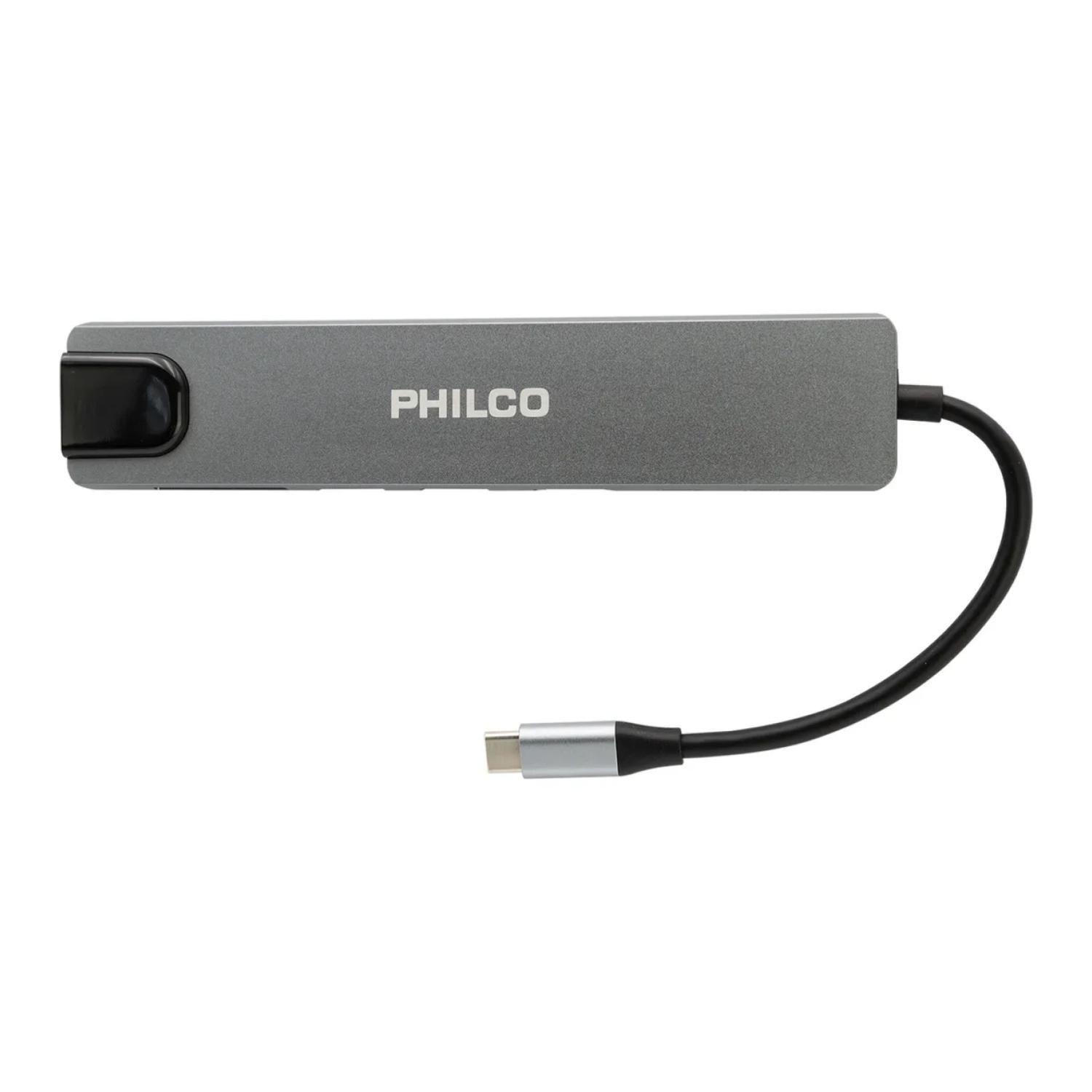 Adaptador HUB USB C 3.0 8 En 1 Gris SB88201-2