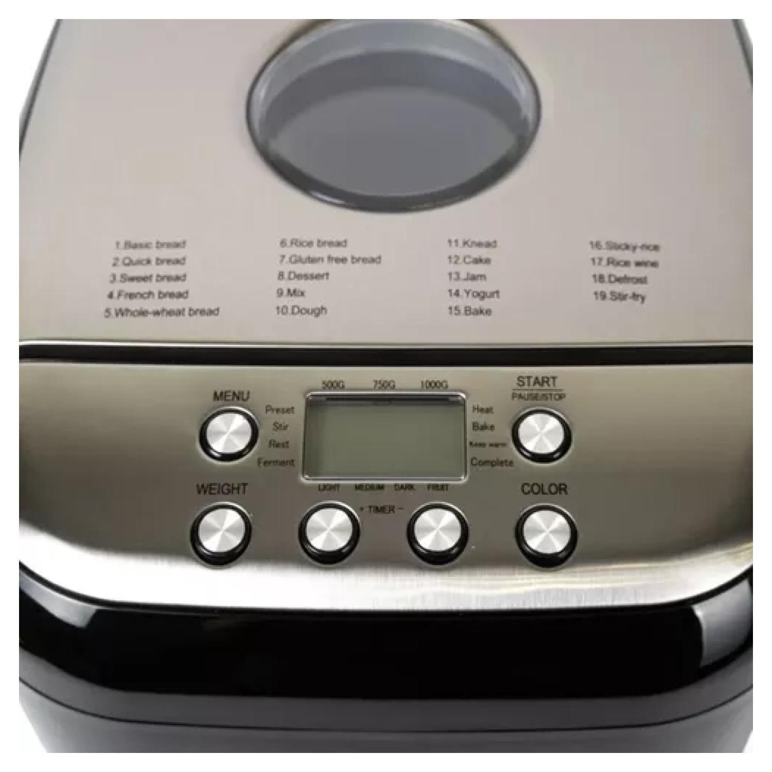 Maquina Electrica Para Hacer Pan 600W Negro R208 Raf-3