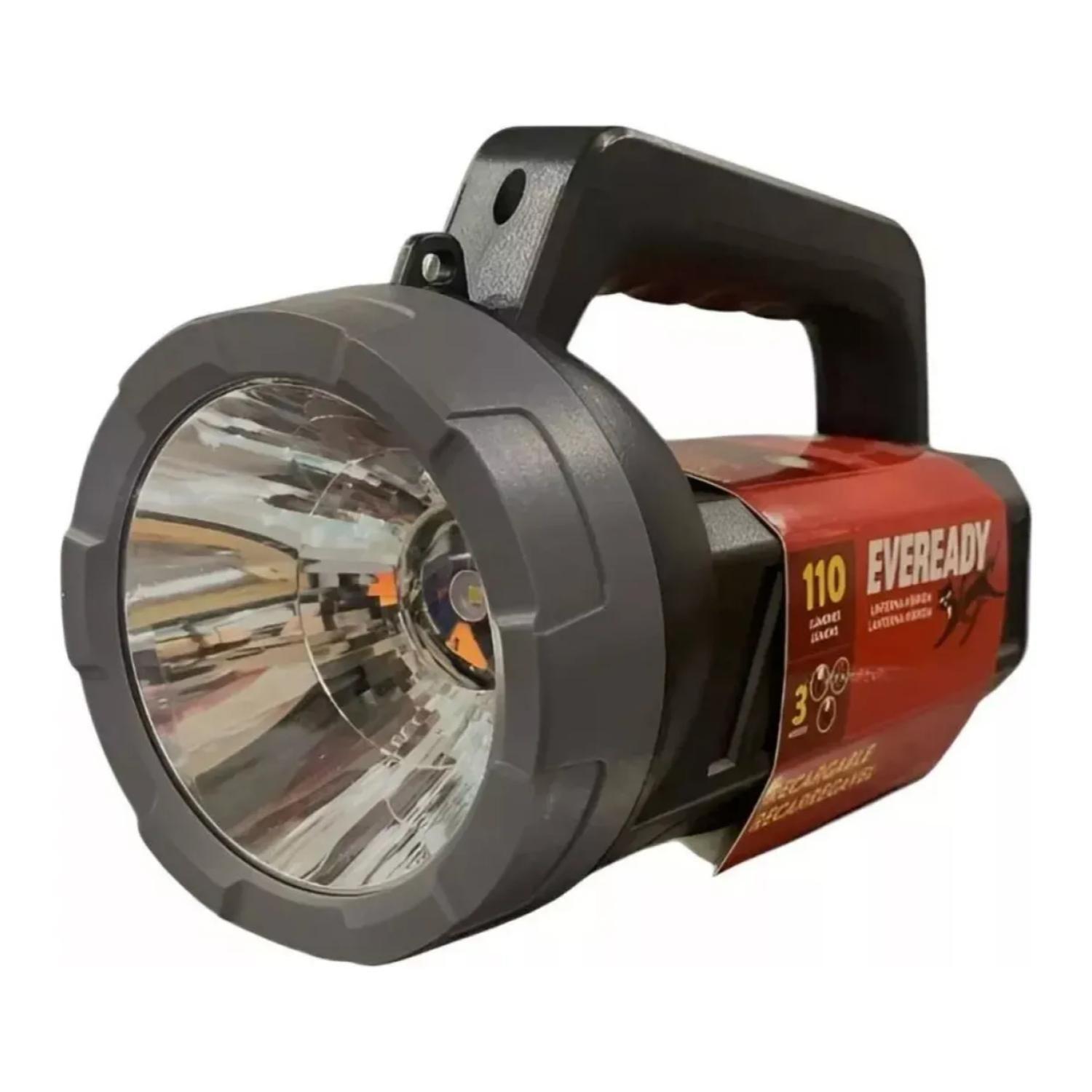 Linterna Foco LED 110lm Hibrida Recargable Negro Eveready-2