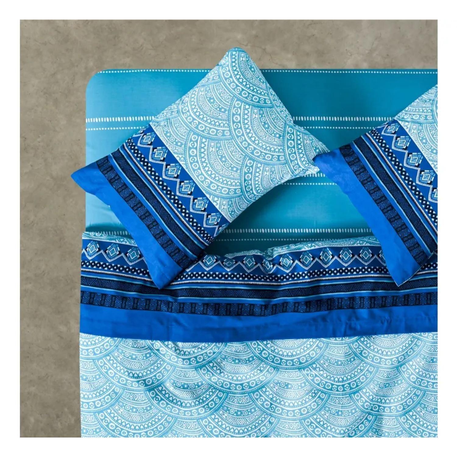 Juego Sabanas 2.5 Plazas King 144 Hilos Mandala American Family Cannon-1