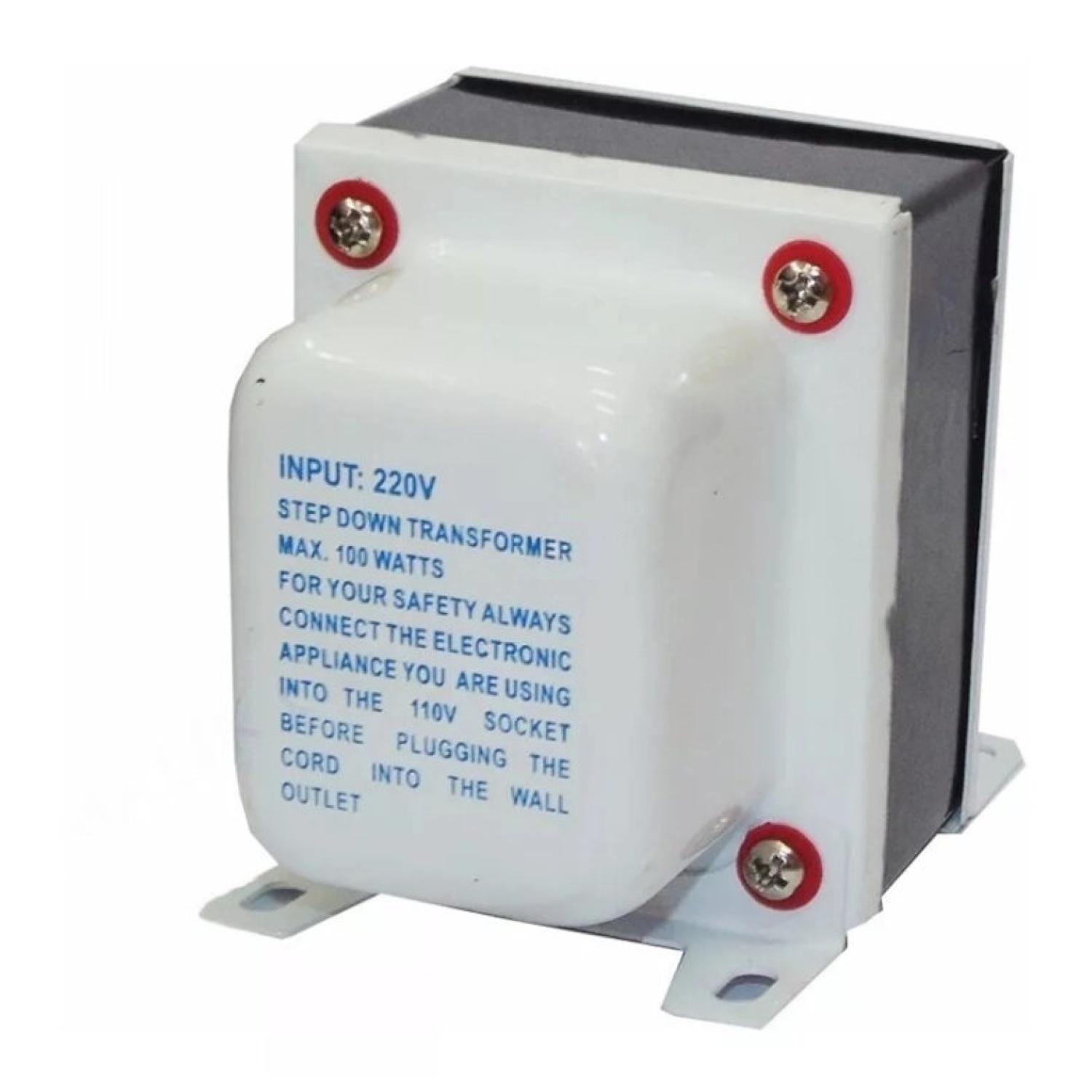 Transformador De Electricidad 100W 220V A 110V Blanco-2