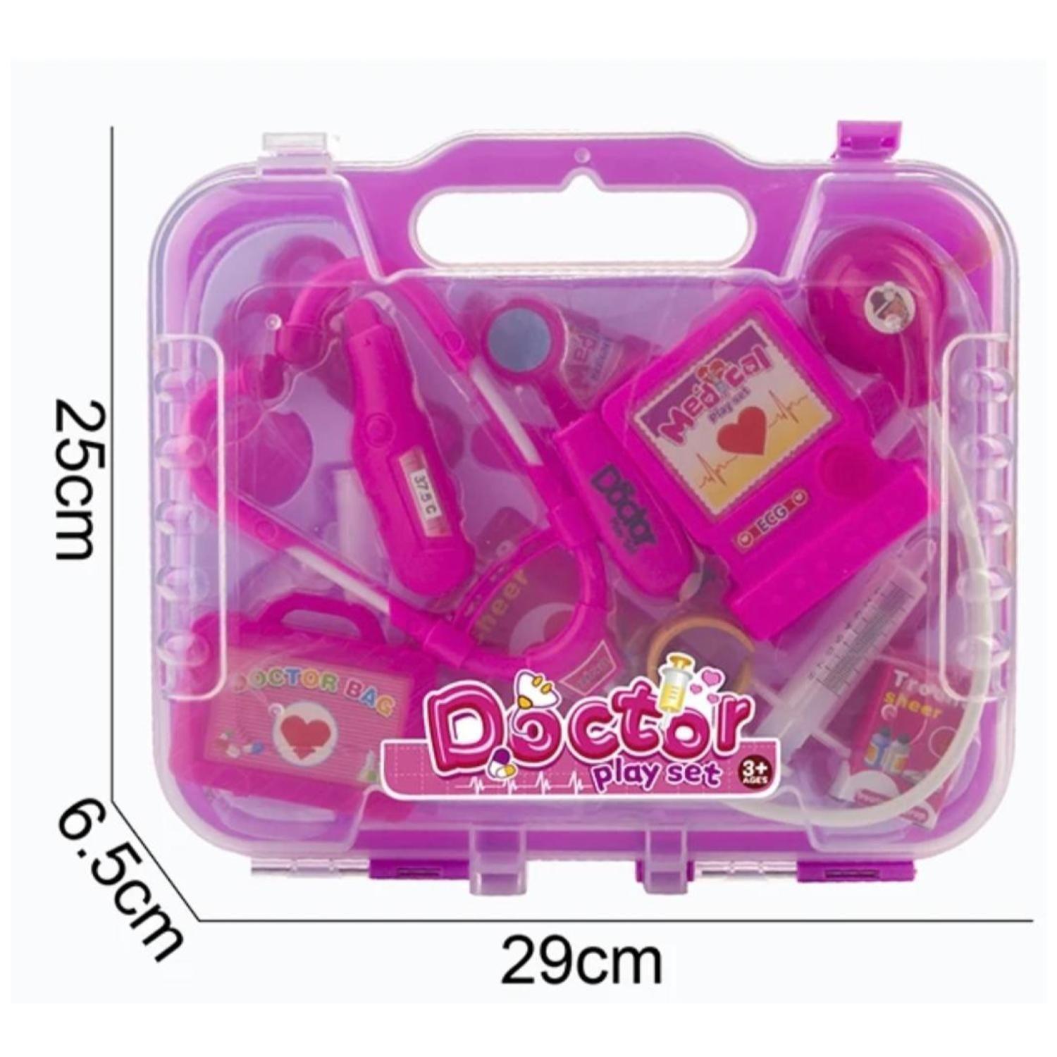 Juguete Set Maleta Doctor Con Accesorios Rosado Infantil-2