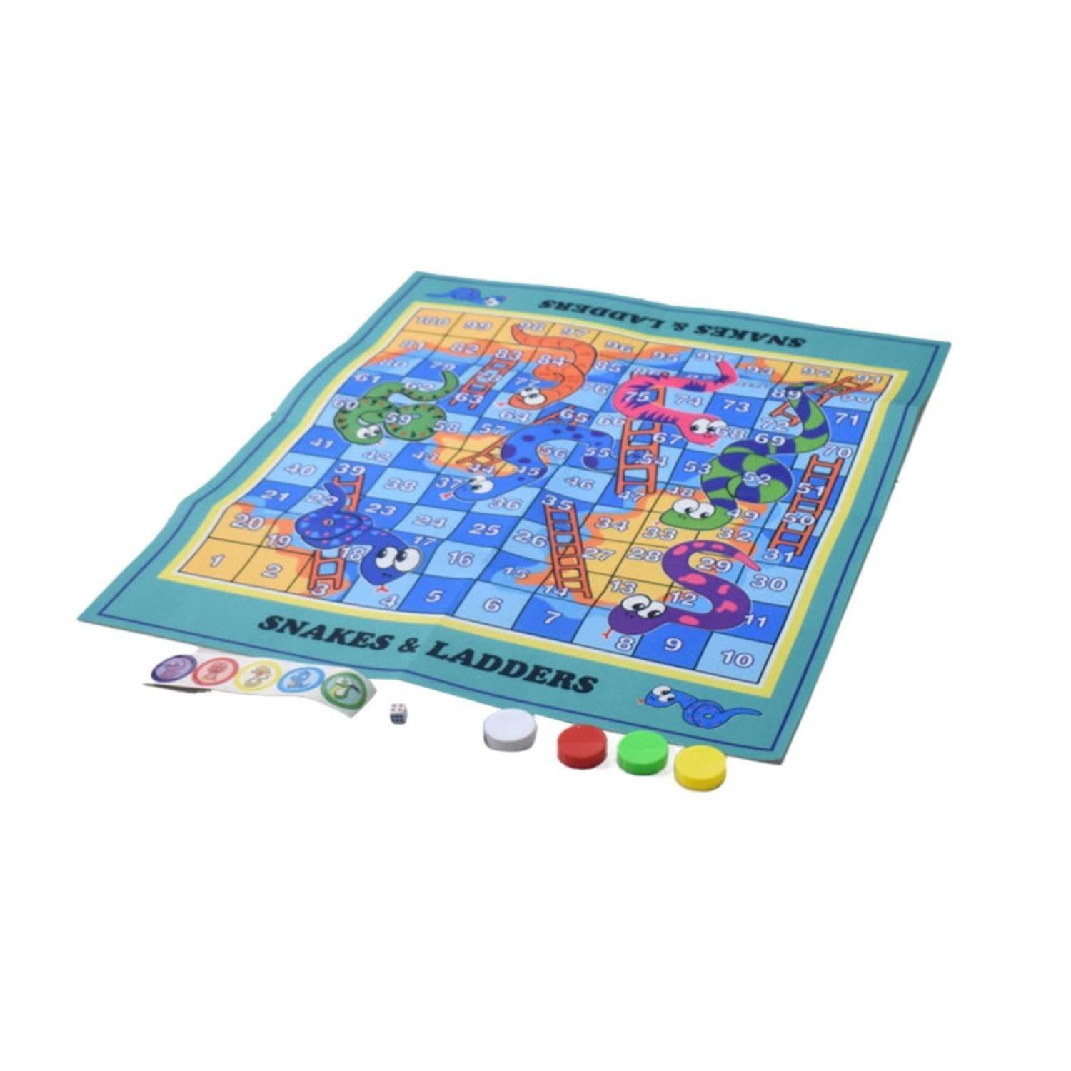 Juguete Alfombra De Serpientes Y Escaleras 80x70cm Fichas-2