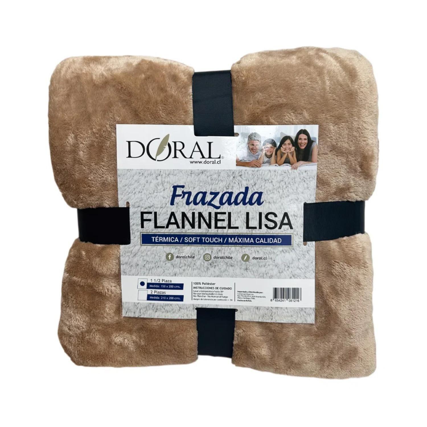 Frazada Termica 2 Plazas 210x200cm Beige Flannel-0