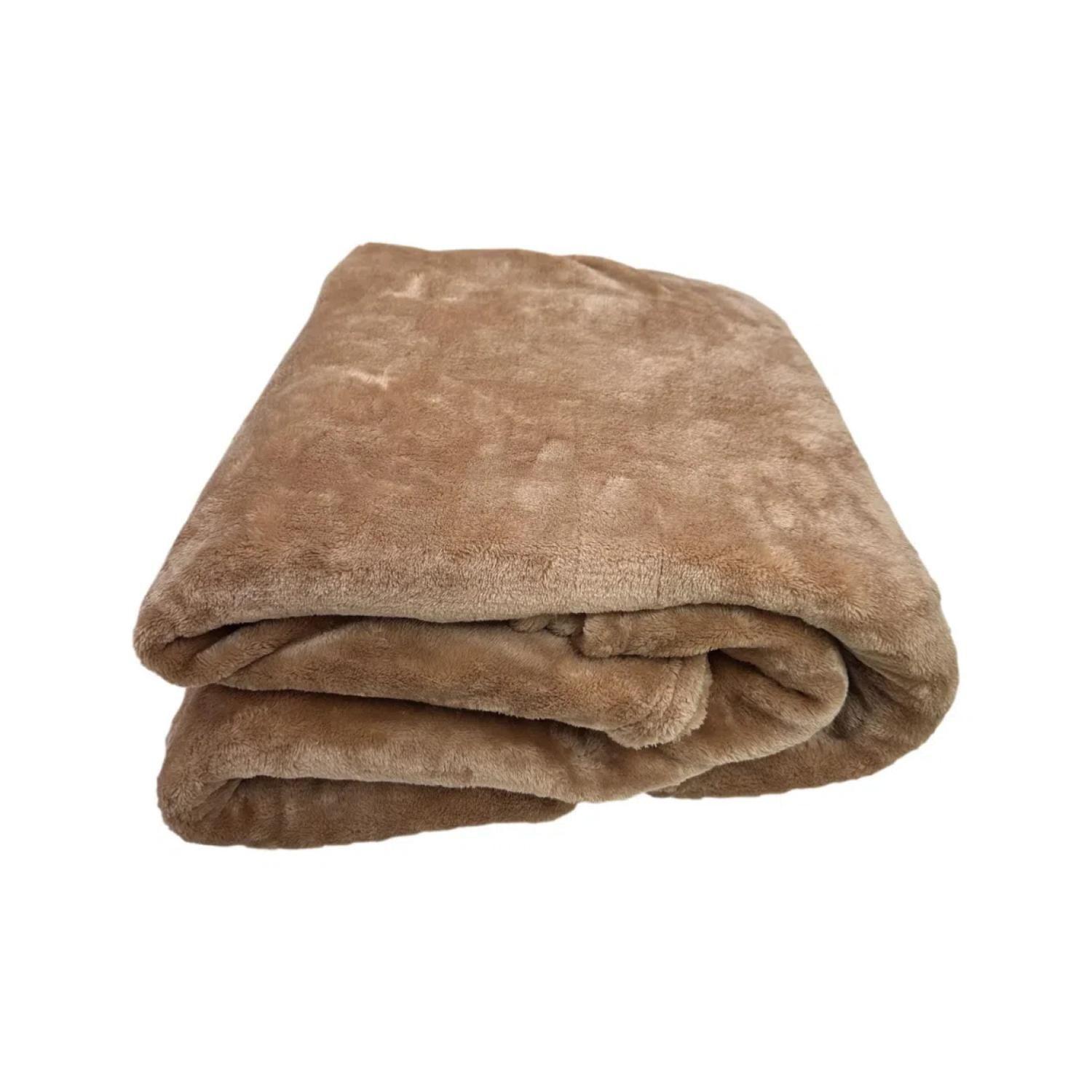 Frazada Termica 2 Plazas 210x200cm Beige Flannel-1