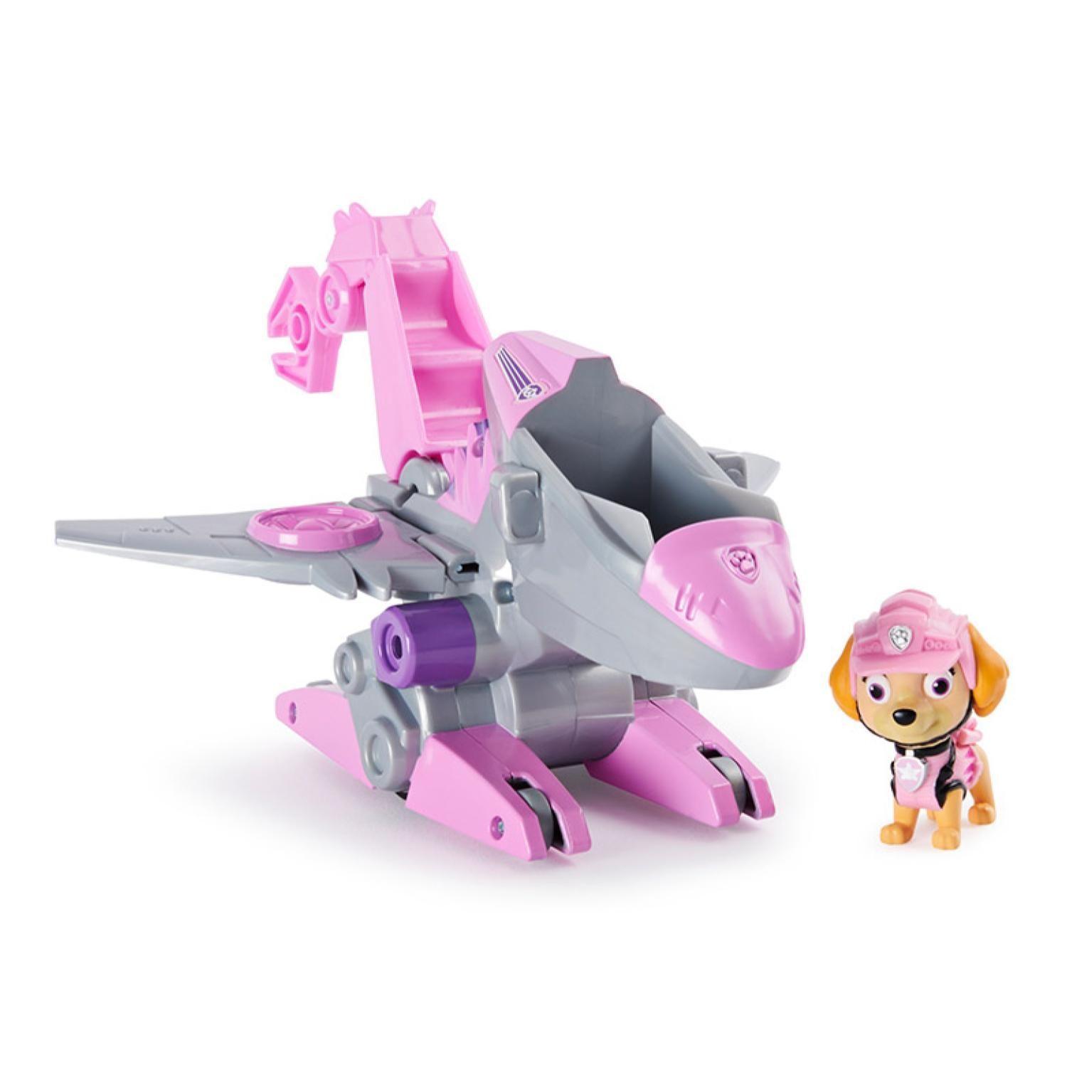 Juguete Skye Dino Rescate Gris Friccion Paw Patrol-3