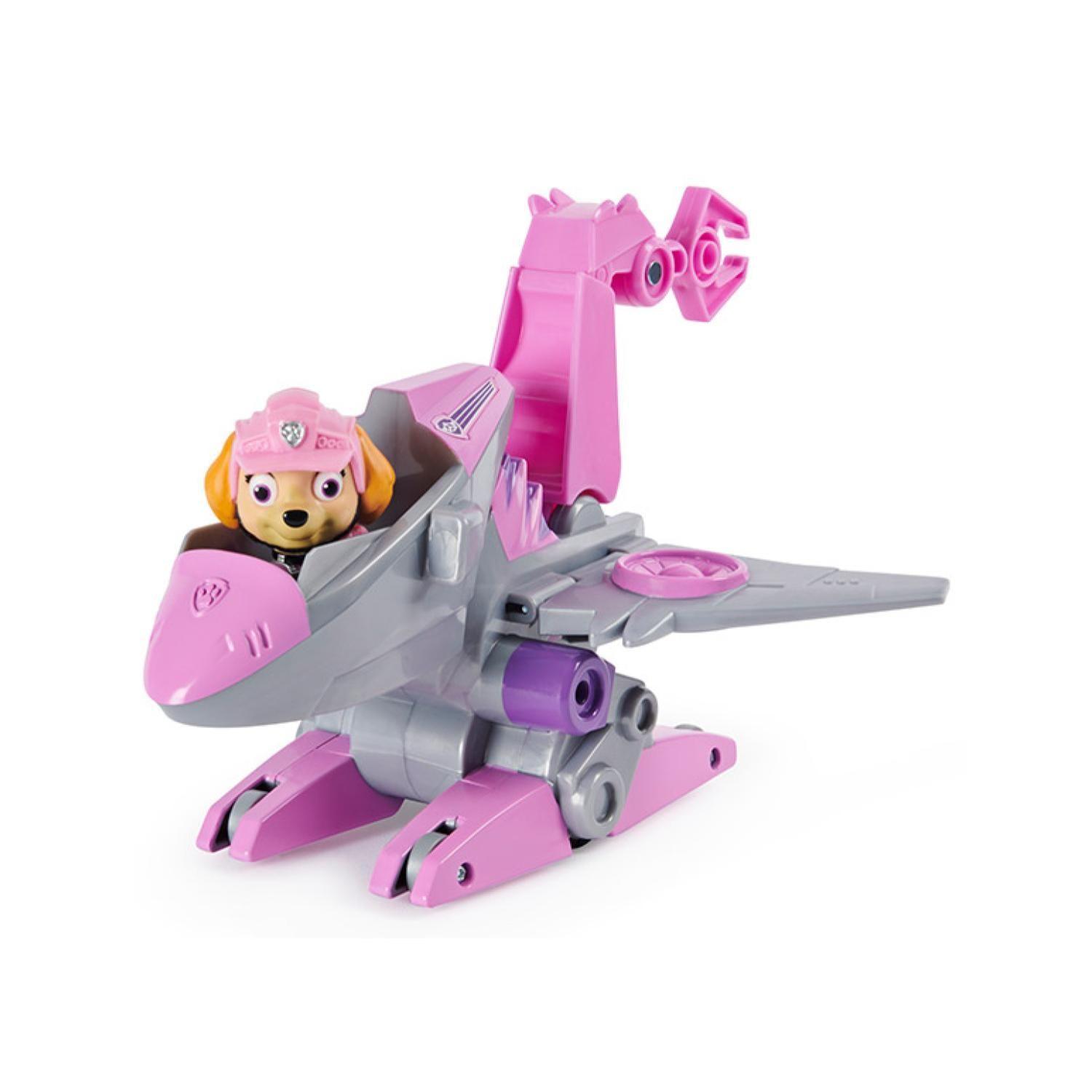 Juguete Skye Dino Rescate Gris Friccion Paw Patrol-2