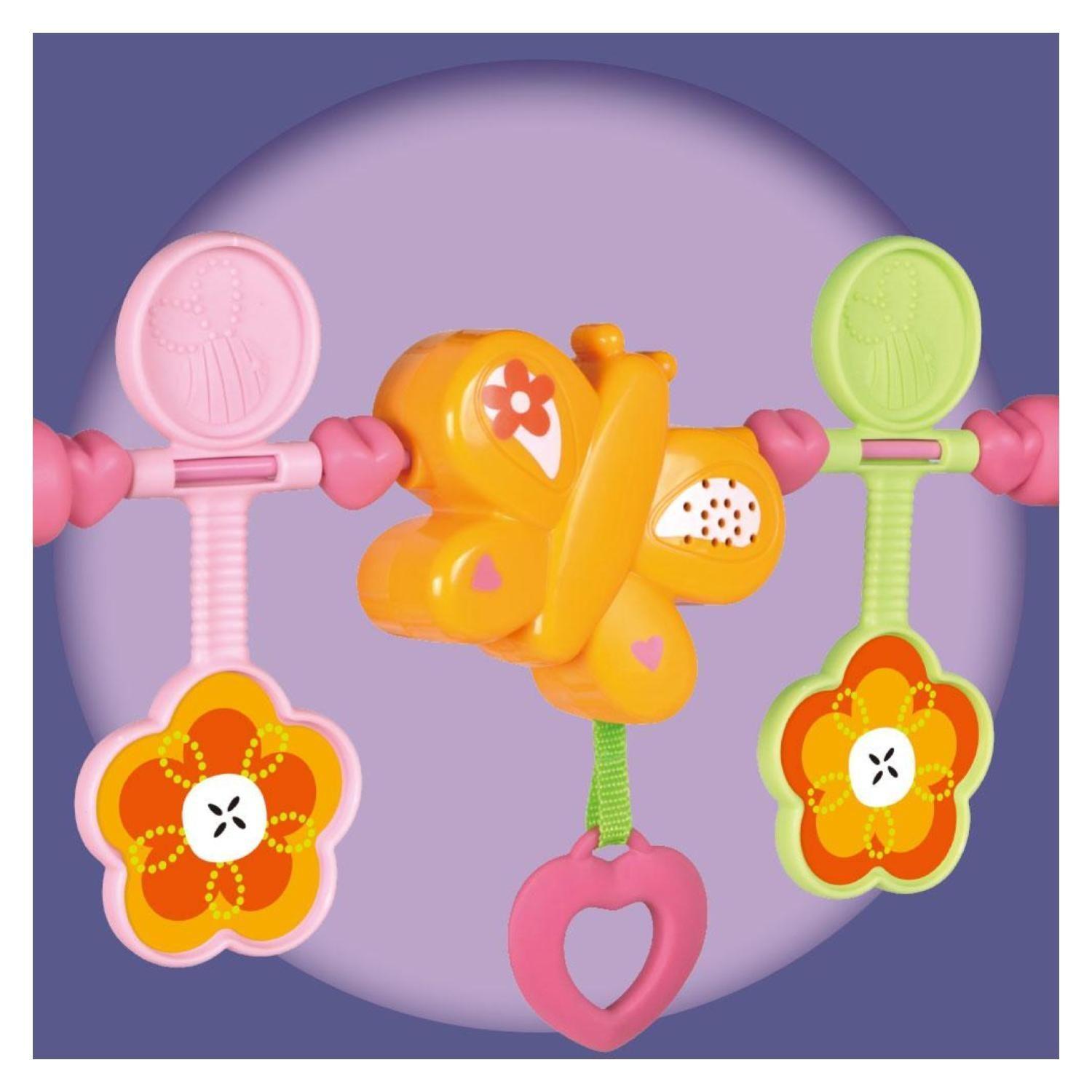 Silla Mecedora Didactica Con Sonidos Y Vibracion Rosado Infantil-2