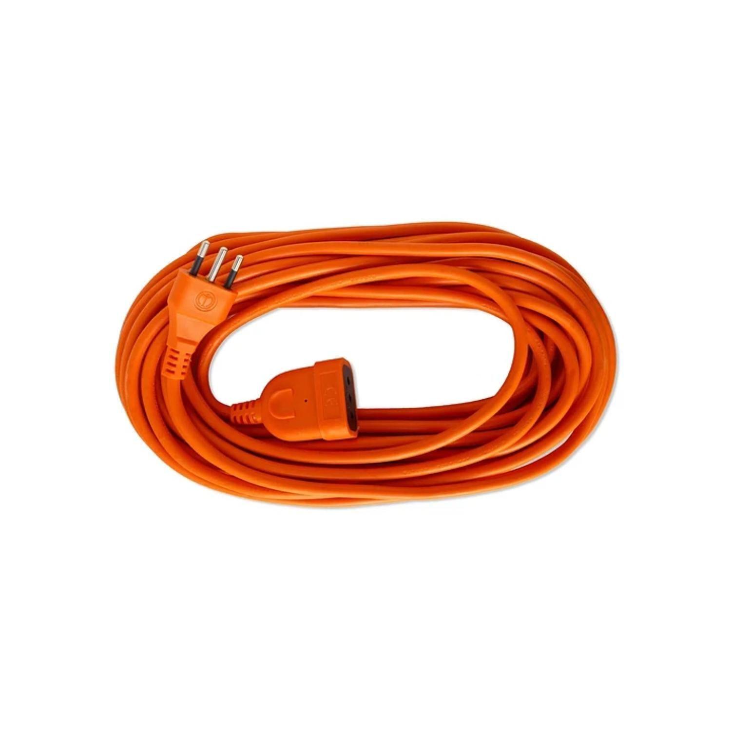 Alargador Extension De Corriente 10Mts 10A Naranja-2