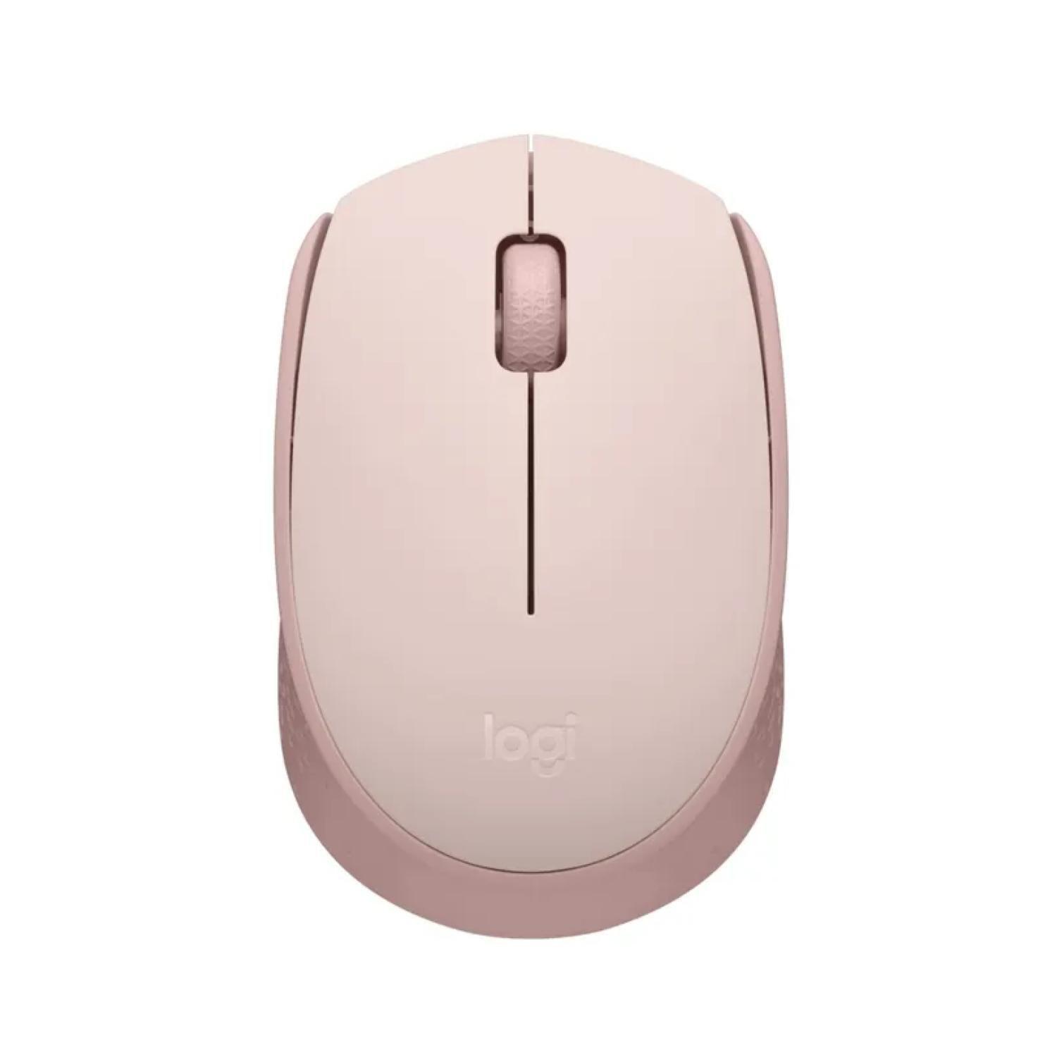 Mouse Inalambrico USB Pequeño Oficina M170 Rosado-0