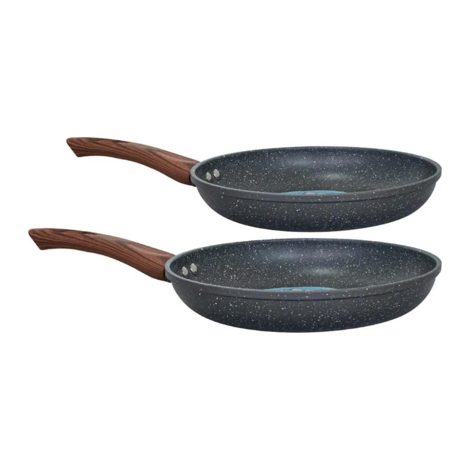 Sarten De Induccion Antiadherente 24cm Con Mango De Madera-0